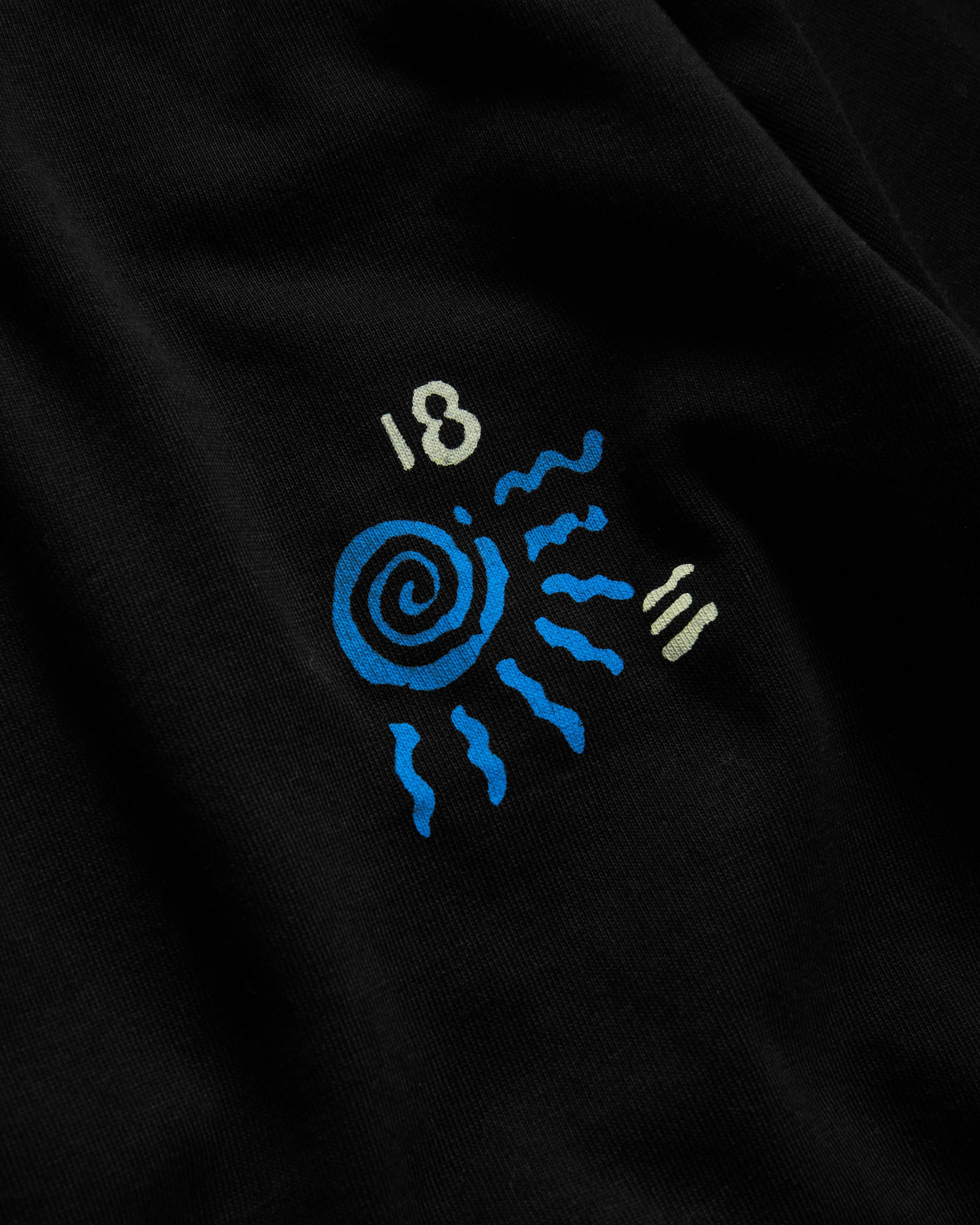"ROUND THE LAKE" ALY TEE - BLACK 7.75 oz. ALL SEASON COTTON JERSEY - Image 3