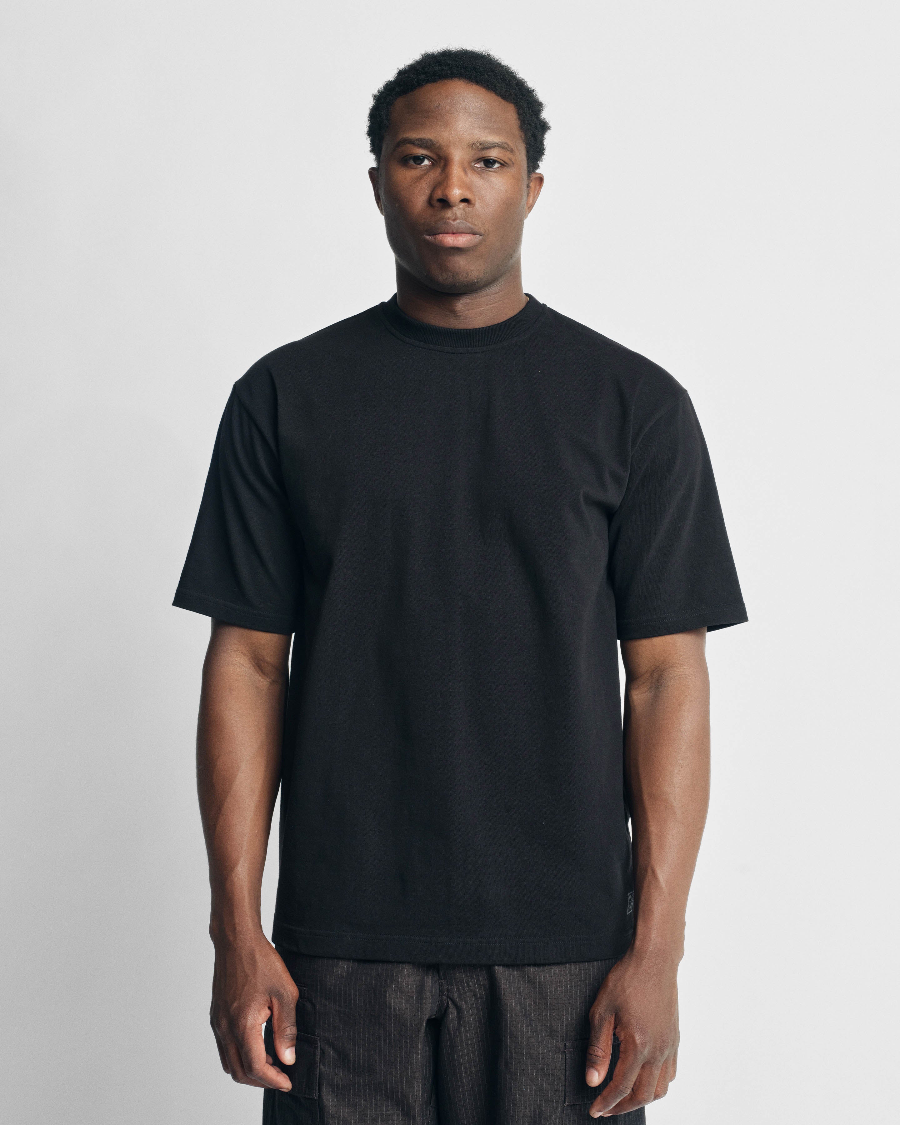 ALY TEE - BLACK 7.75 oz. ALL SEASON COTTON JERSEY - Image 2