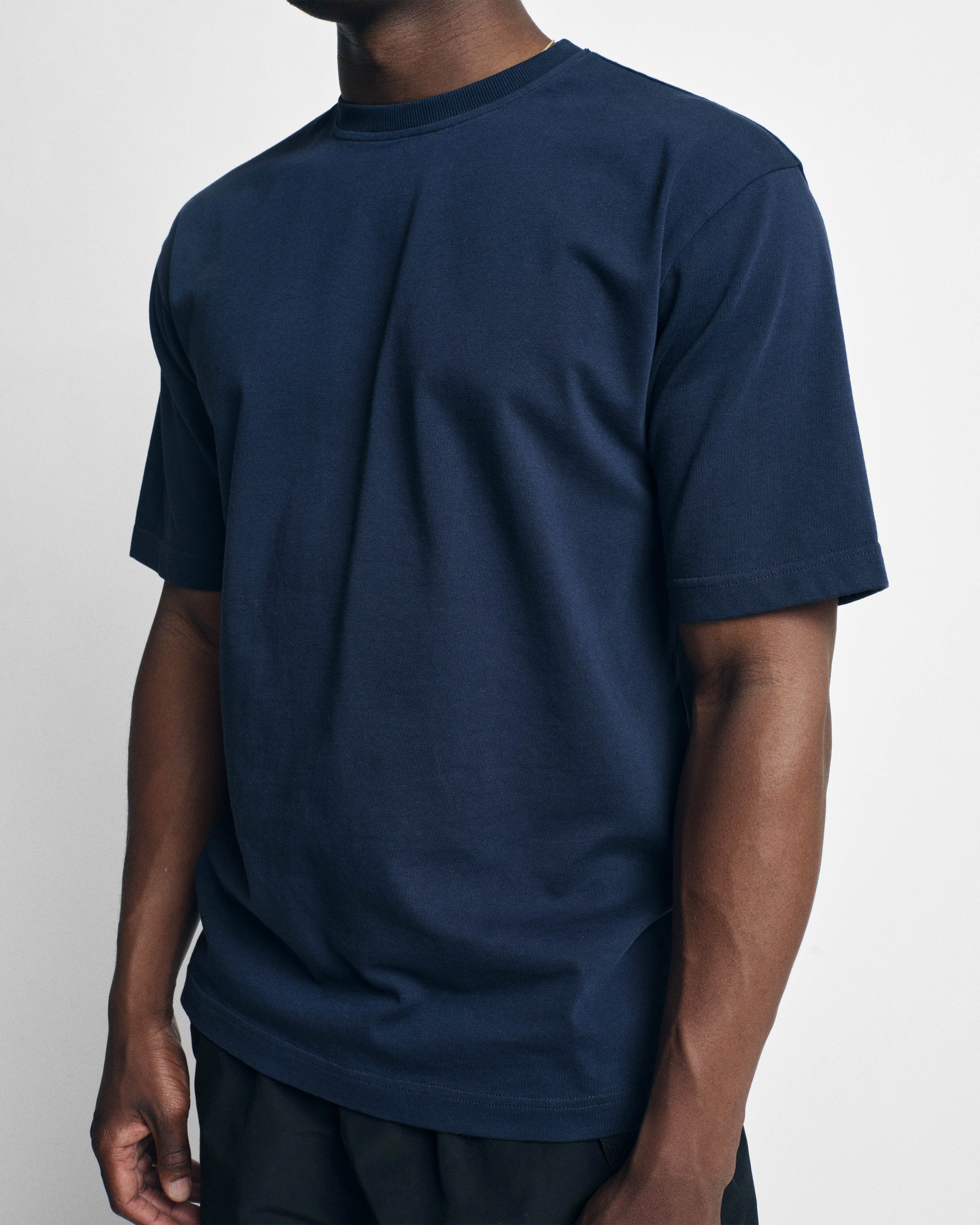 ALY TEE - MIDNIGHT NAVY 7.75 oz. ALL SEASON COTTON JERSEY - Image 4