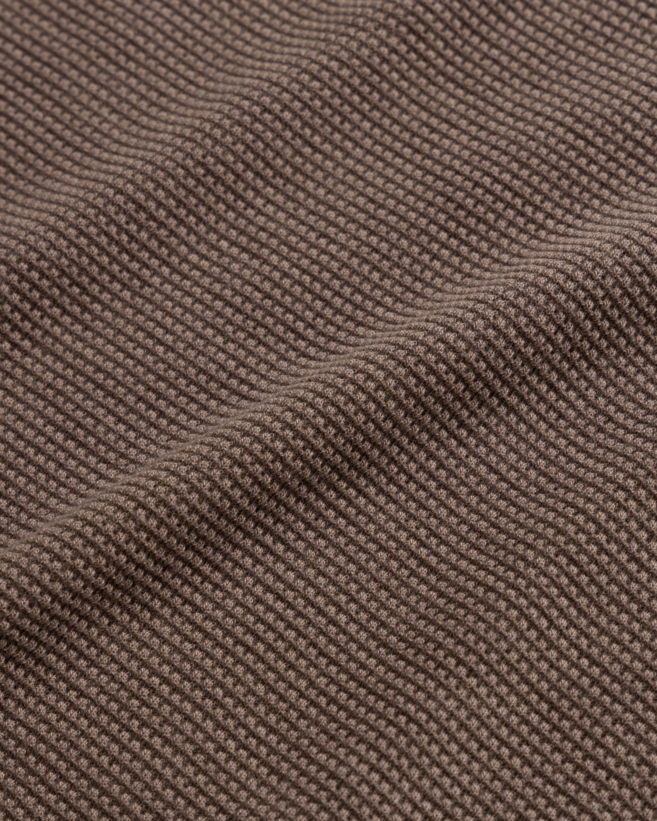 ARIZ LONG SLEEVE CREWNECK - FALCON BROWN LIGHTWEIGHT TECH COTTON THERMAL - Image 5
