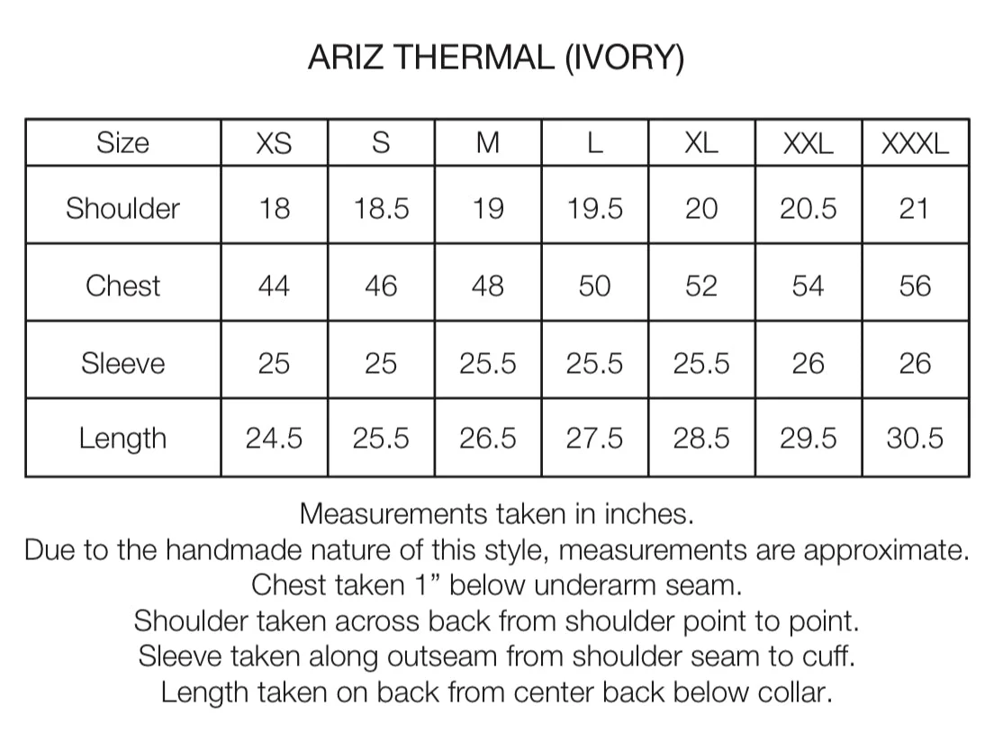 ARIZ LONG SLEEVE THERMAL - IVORY TECH COTTON - Image 7