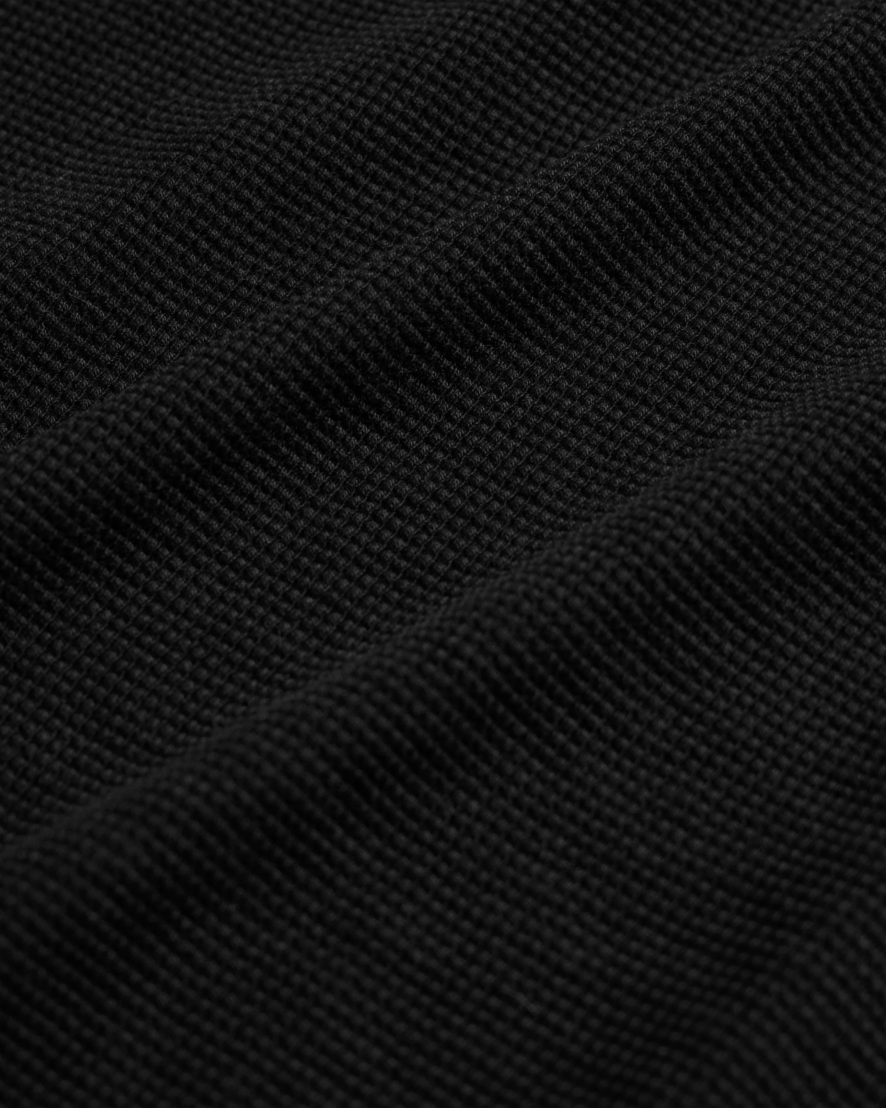 ARIZ LONG SLEEVE CREWNECK - BLACK LIGHTWEIGHT TECH COTTON THERMAL - Image 5