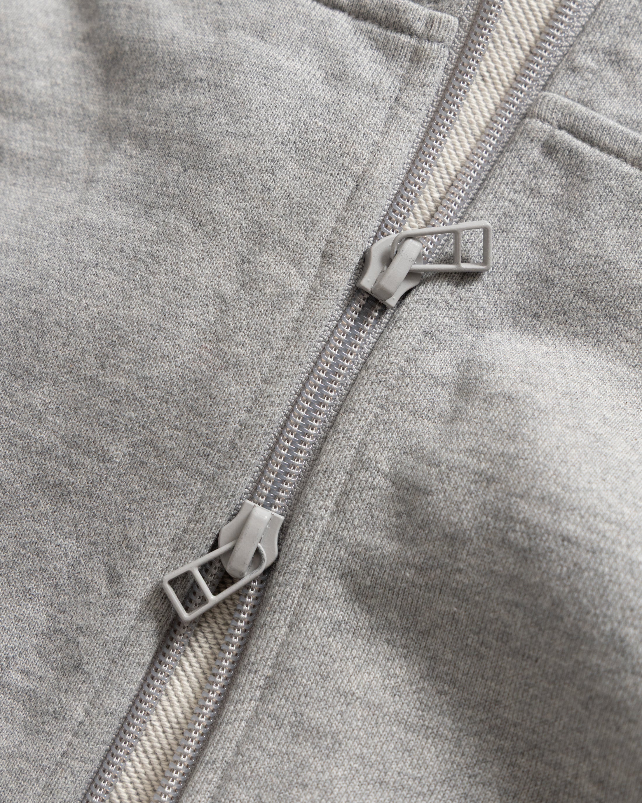 ARROTT FULLZIP SWEATSHIRT - PRACTICE HEATHER 19oz. ALL COTTON LOOPBACK TERRY FLEECE - Image 3