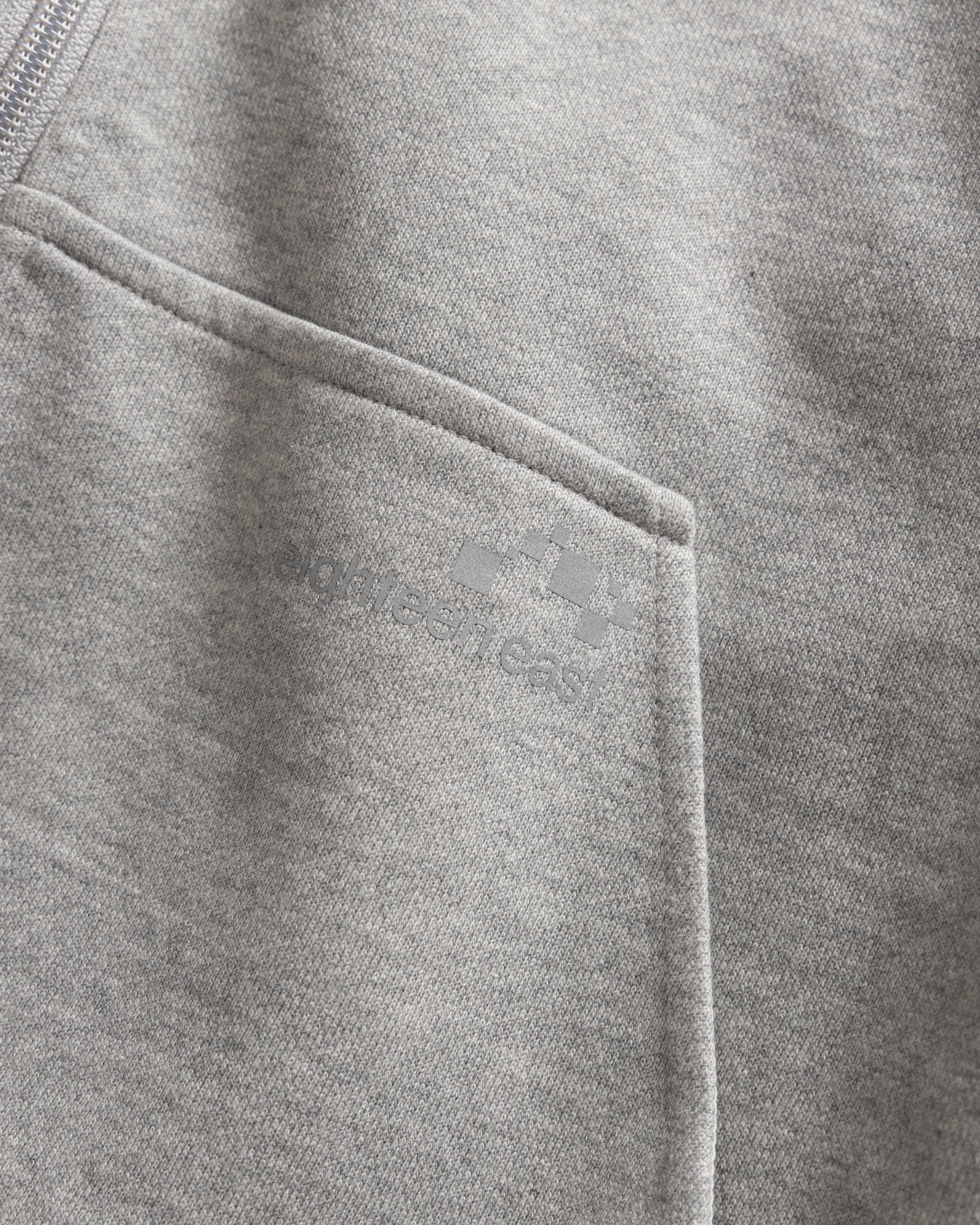 ARROTT FULLZIP SWEATSHIRT - PRACTICE HEATHER 19oz. ALL COTTON LOOPBACK TERRY FLEECE - Image 5
