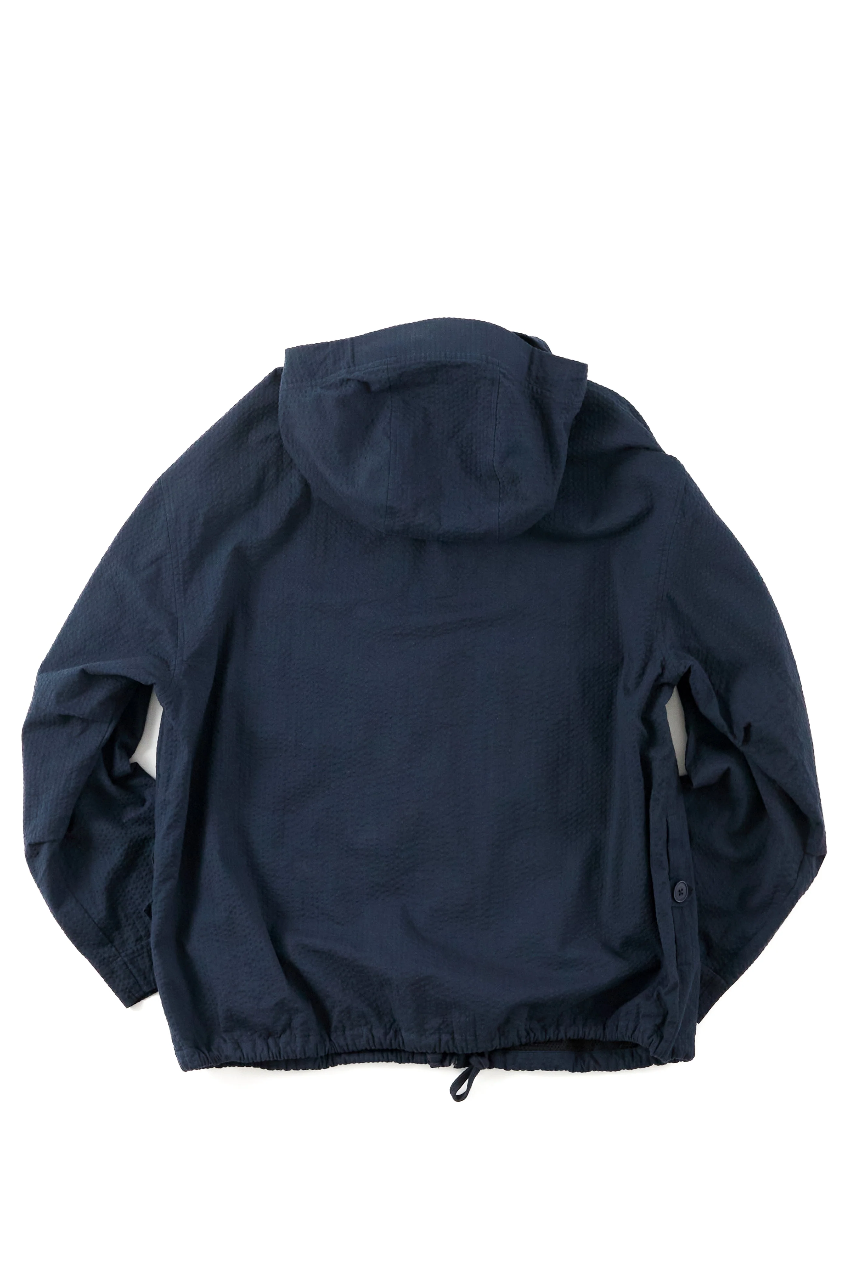 ATLAS HOODED WINDBREAKER - MIDNIGHT COTTON SEERSUCKER - Image 6