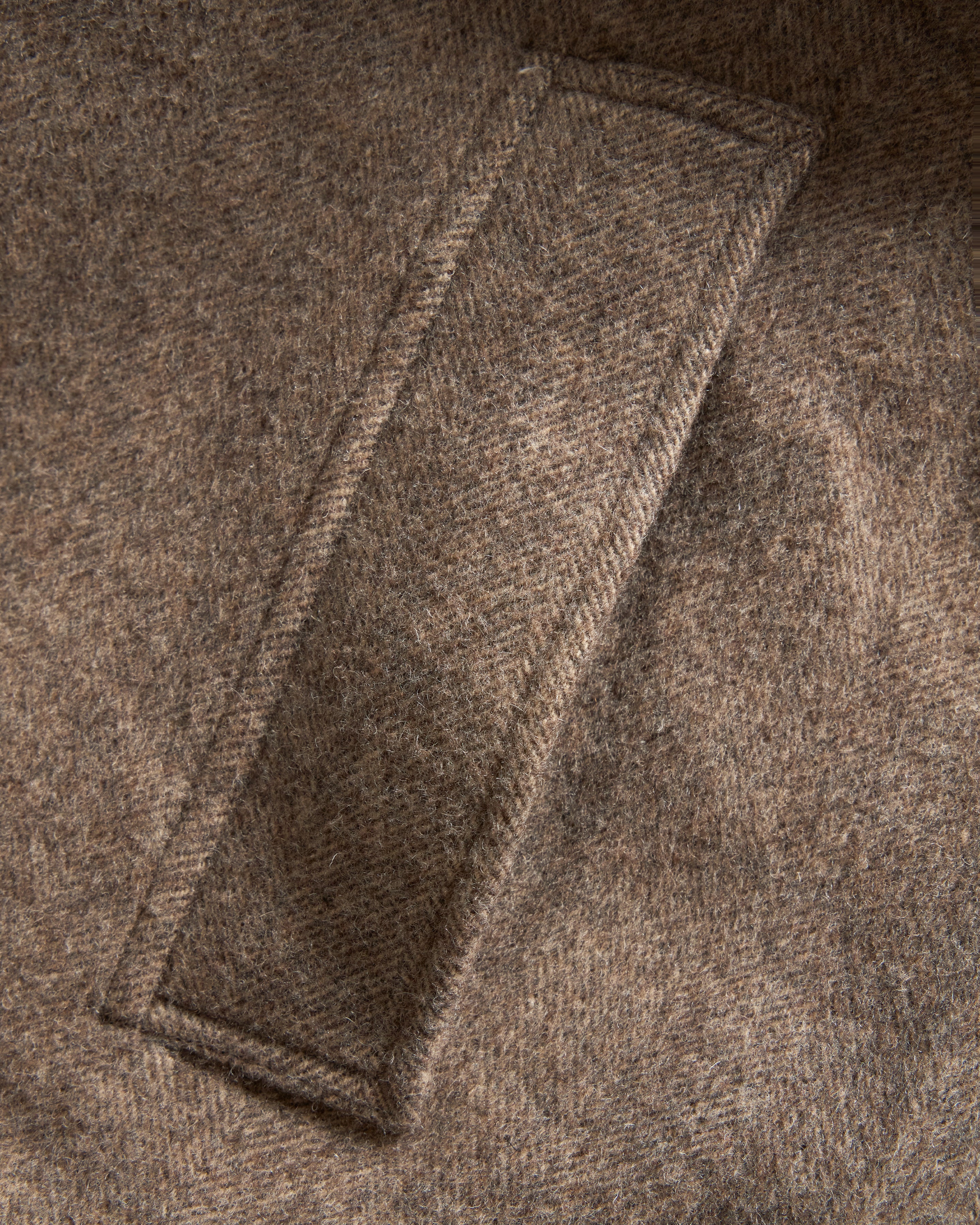 BELTED BRIDGE COAT - BRUSHED WOOLEN HERRINGBONE - Image 6