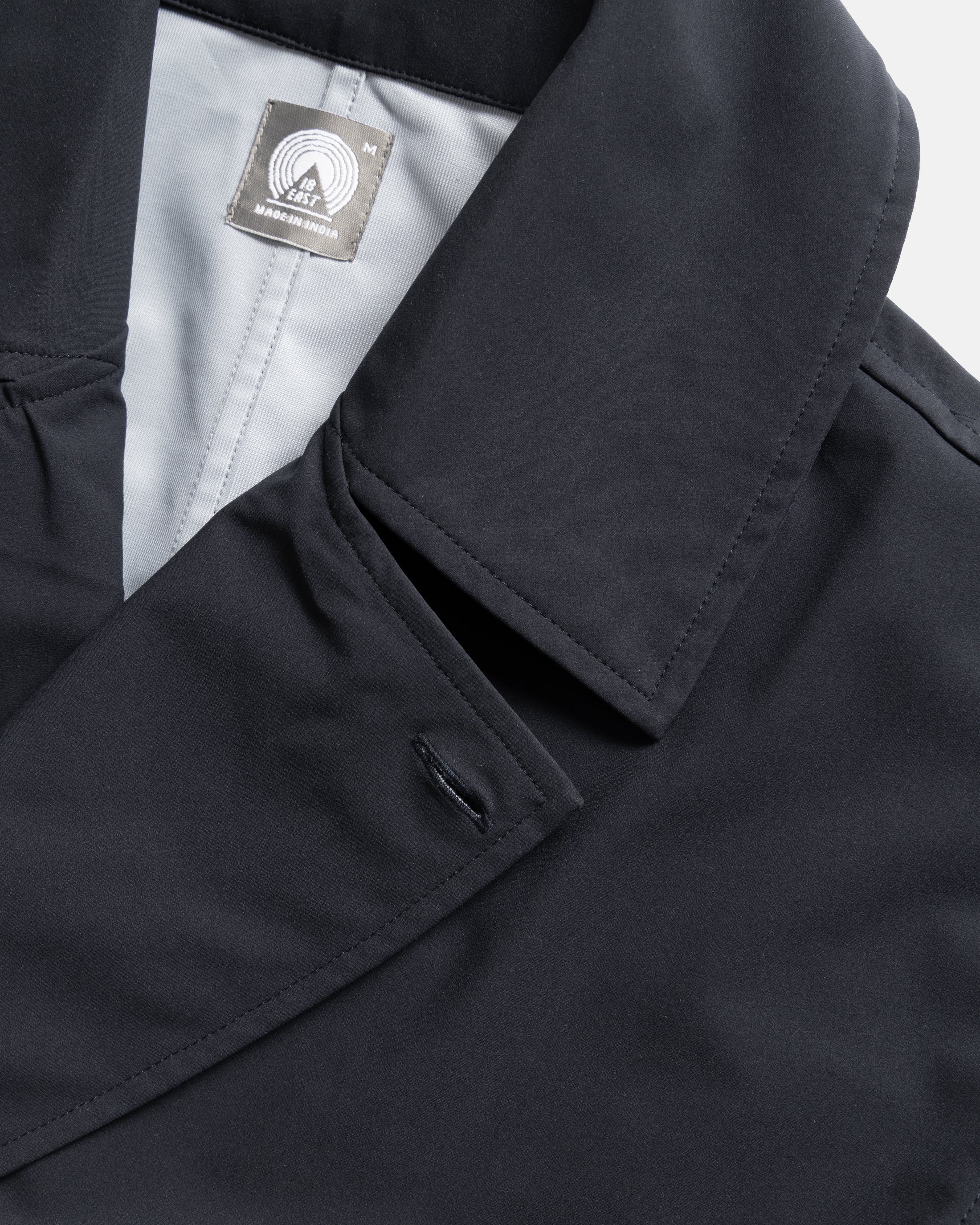 BELTED BRIDGE COAT - NOCTURN NAVY WATER-REPELLENT 3L BONDED MEMBRANE - Image 10