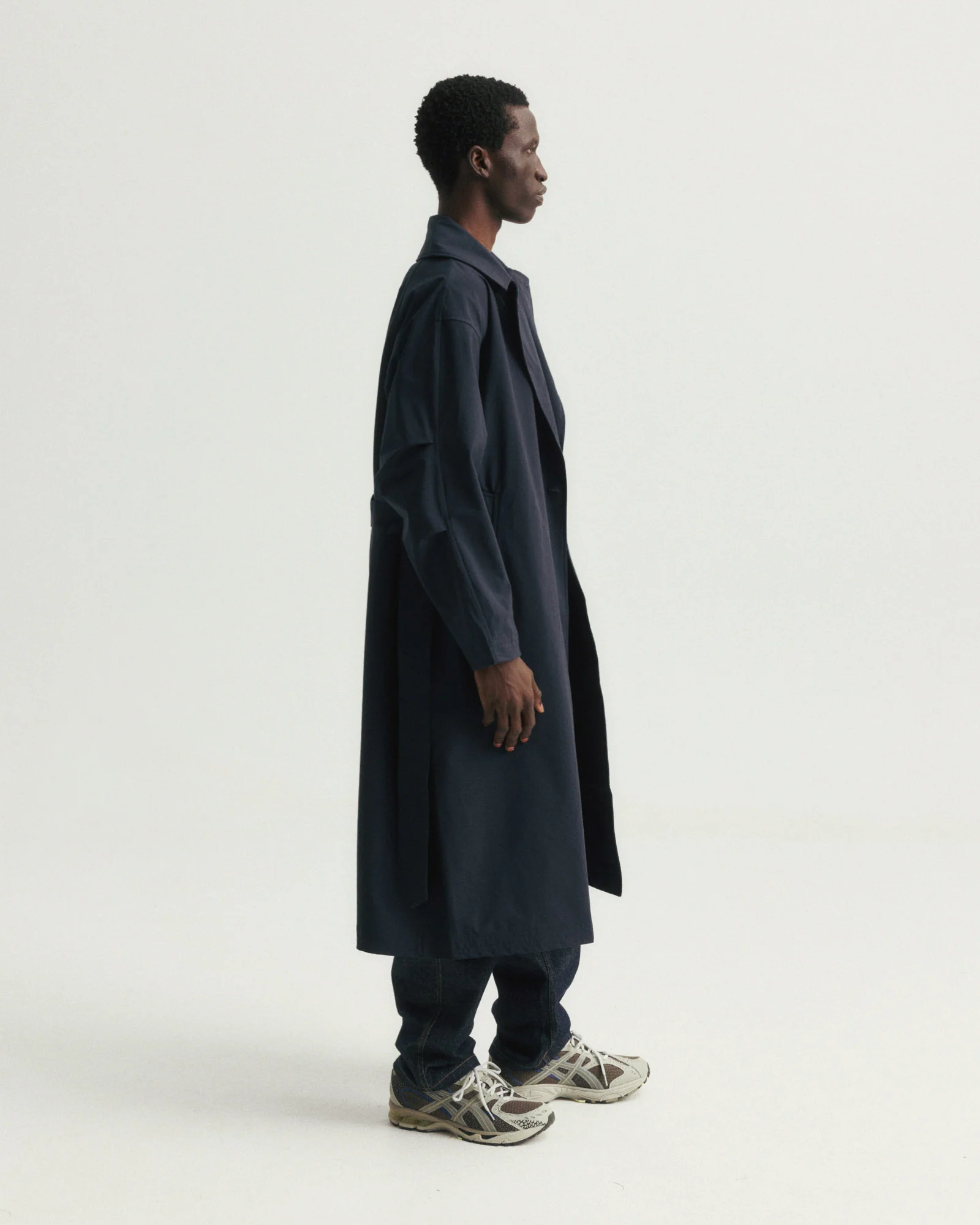 BELTED BRIDGE COAT - NOCTURN NAVY WATER-REPELLENT 3L BONDED MEMBRANE - Image 4