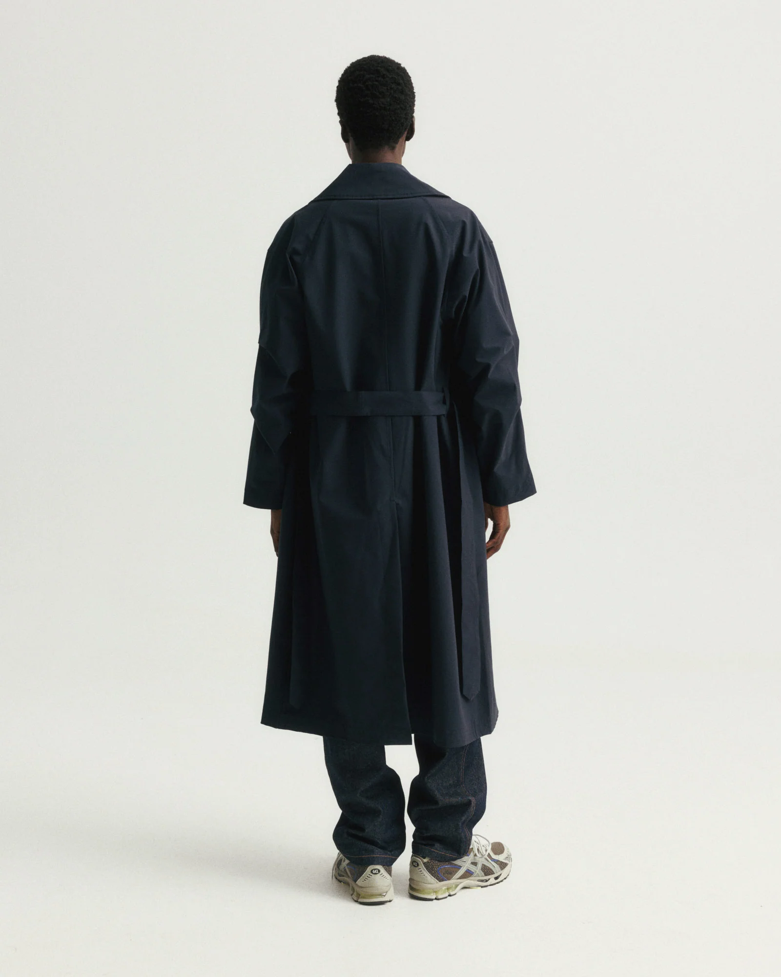 BELTED BRIDGE COAT - NOCTURN NAVY WATER-REPELLENT 3L BONDED MEMBRANE - Image 6