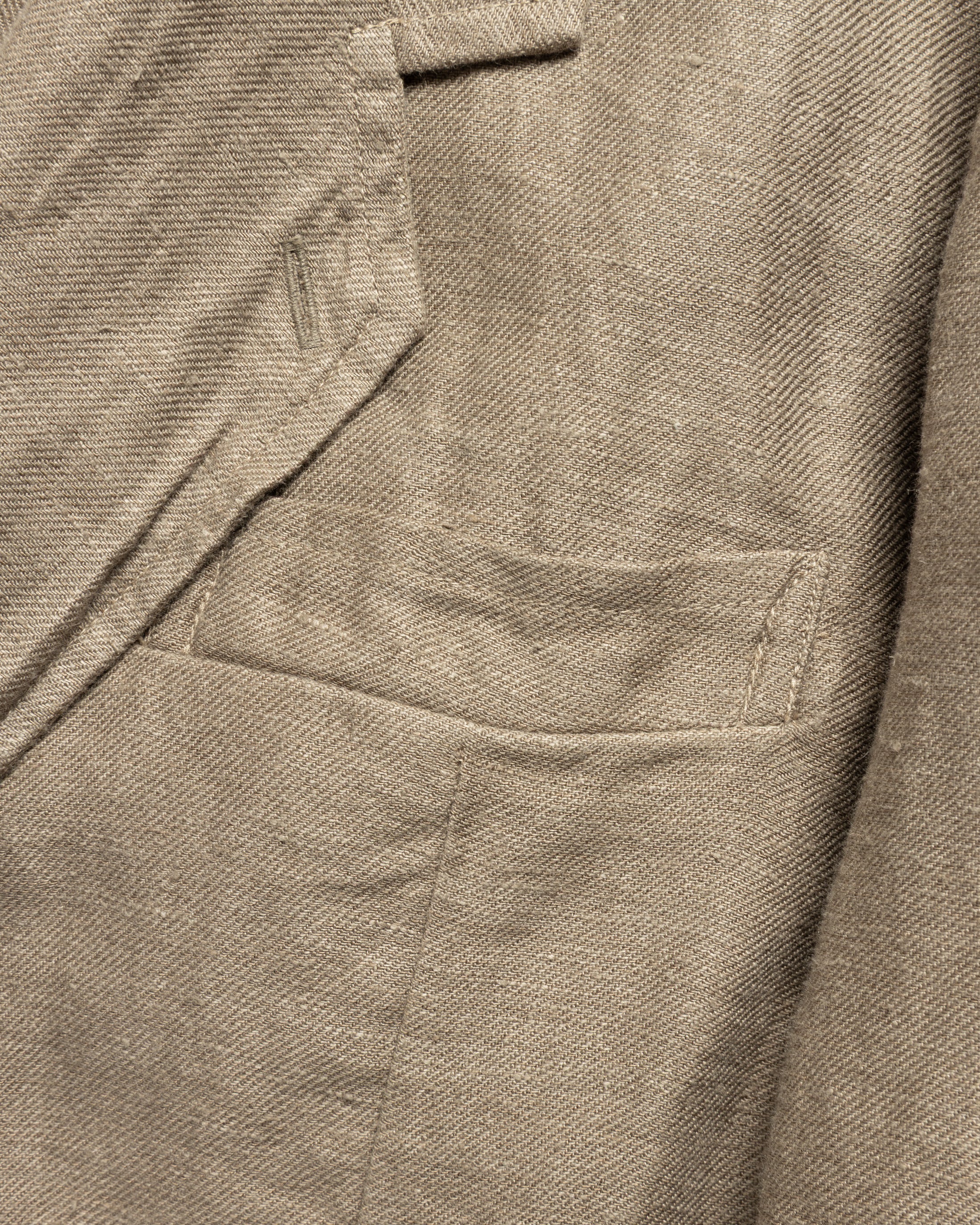 BRERA SINGLE BREASTED BLAZER - FALLEN ROCK LINEN TWILL - Image 7