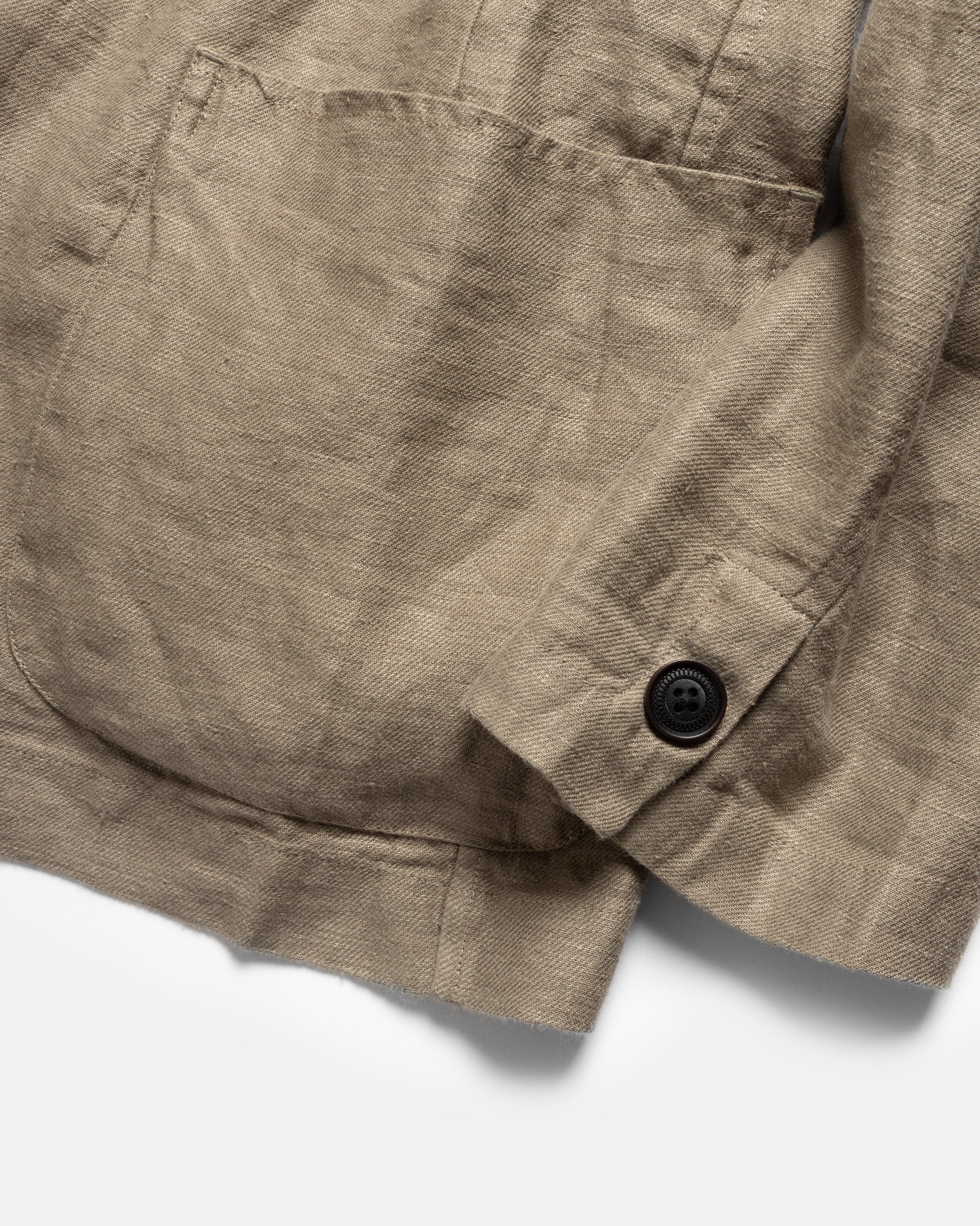 BRERA SINGLE BREASTED BLAZER - FALLEN ROCK LINEN TWILL - Image 9