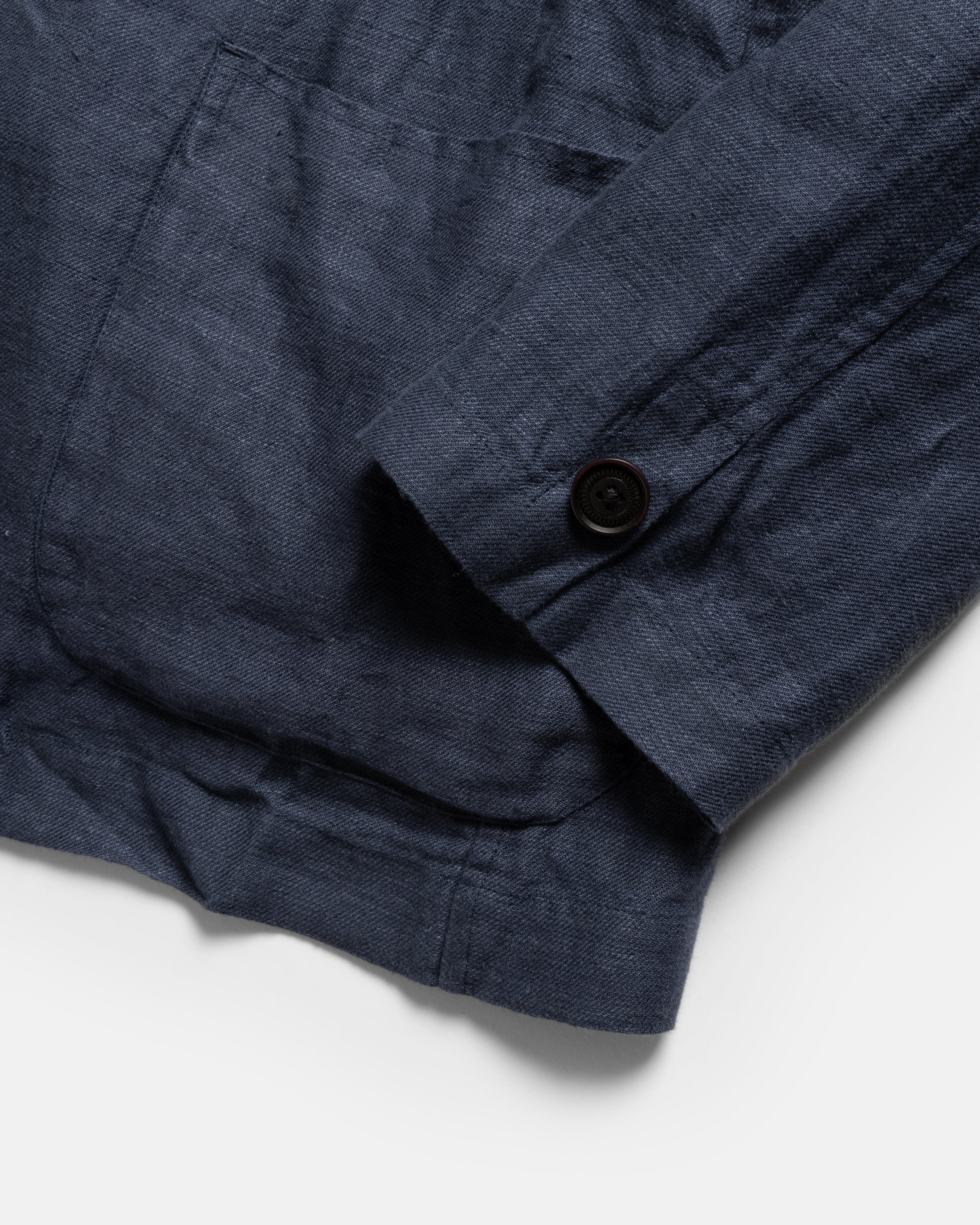 BRERA SINGLE BREASTED BLAZER - NAVY LINEN TWILL - Image 9