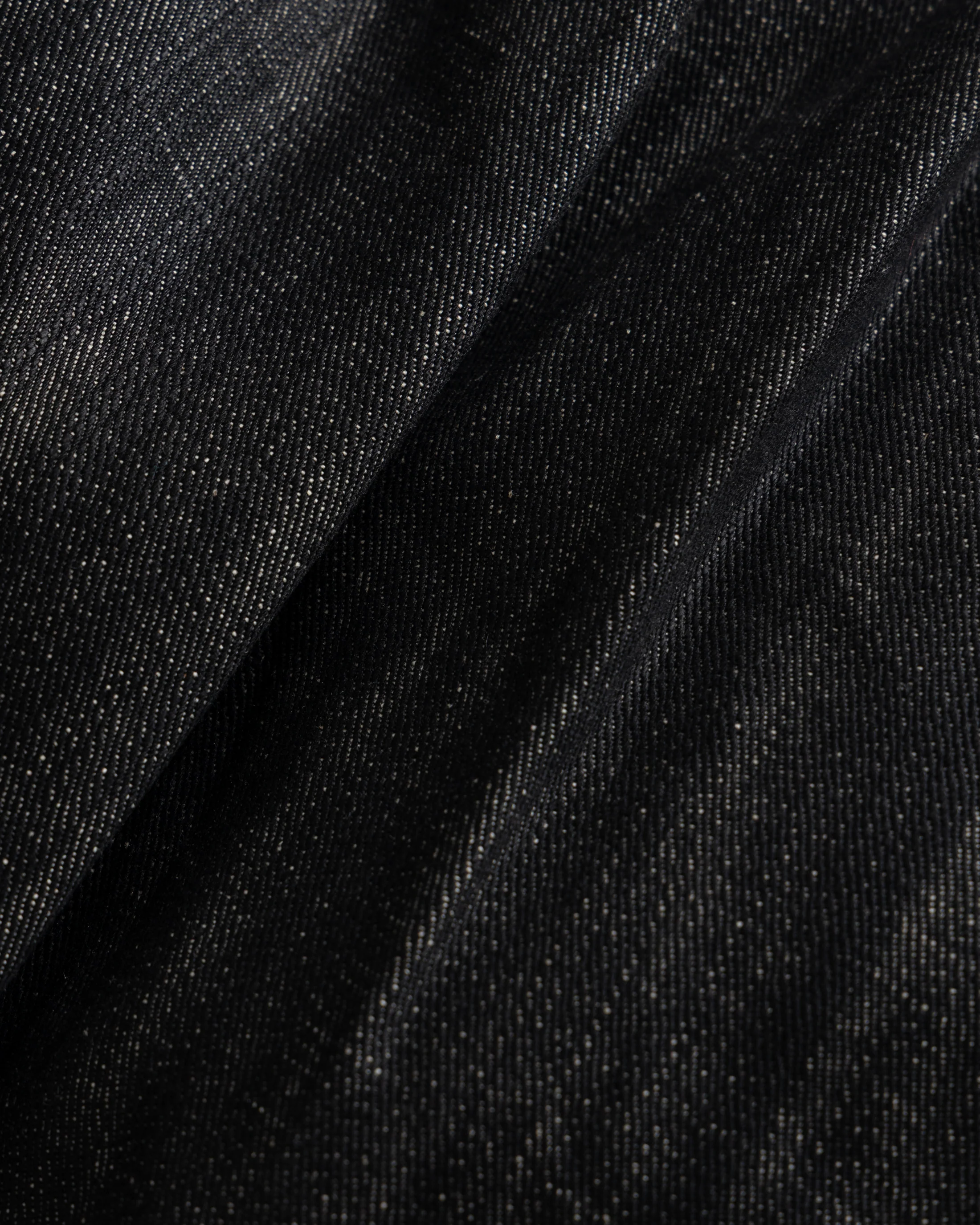 CALISTO DOUBLE PLEATED BIG JEANS - BLACK 13oz. INDIAN RAW DENIM - Image 2