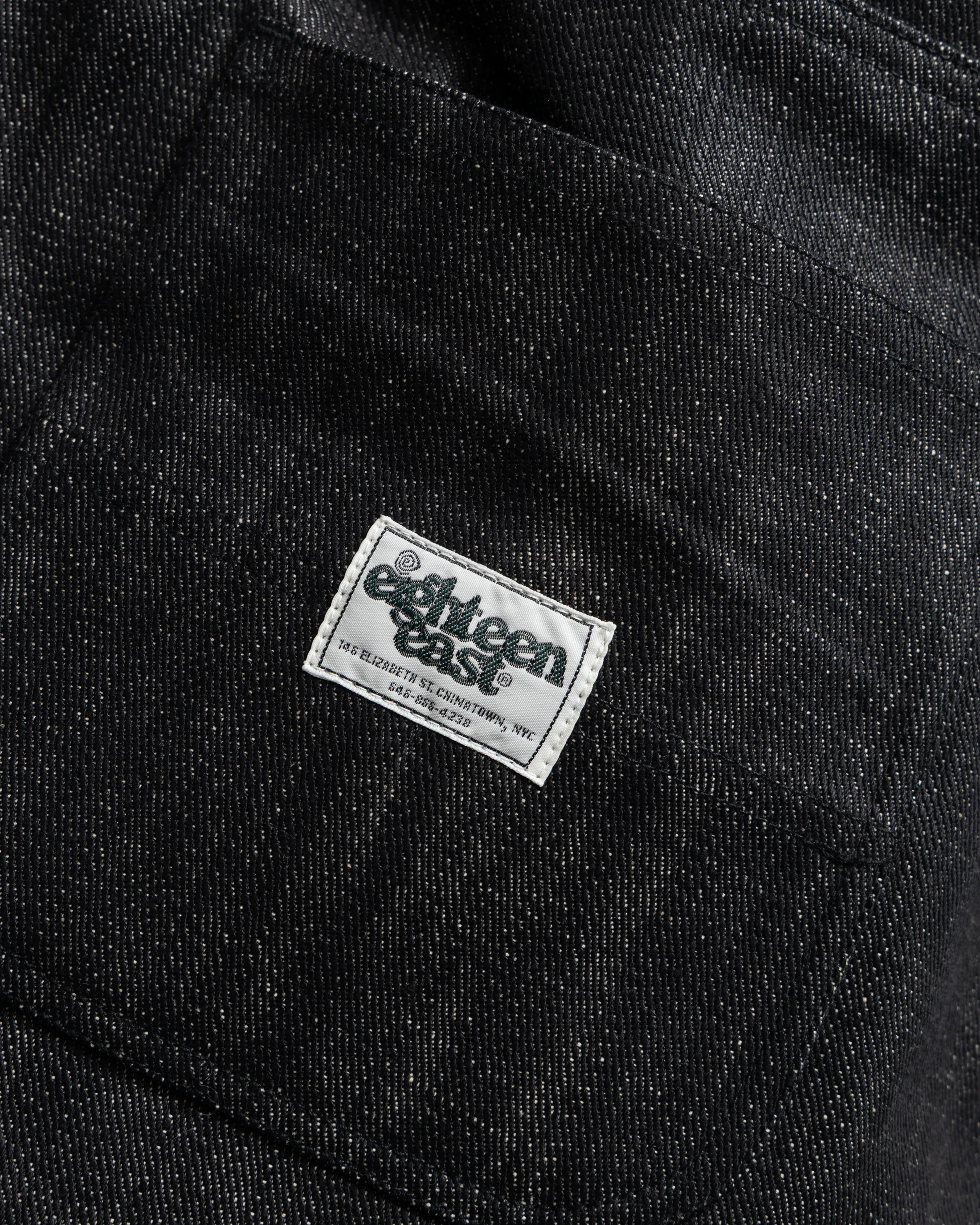 CALISTO DOUBLE PLEATED BIG JEANS - BLACK 13oz. INDIAN RAW DENIM - Image 6