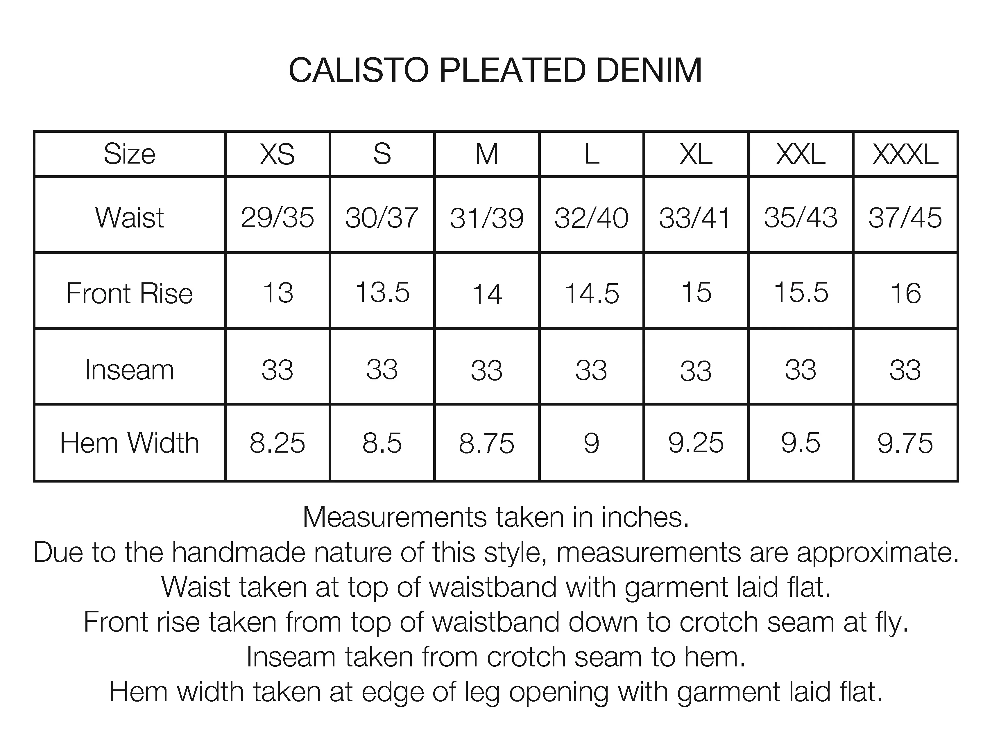 CALISTO DOUBLE PLEATED BIG JEANS - BLACK 13oz. INDIAN RAW DENIM - Image 7