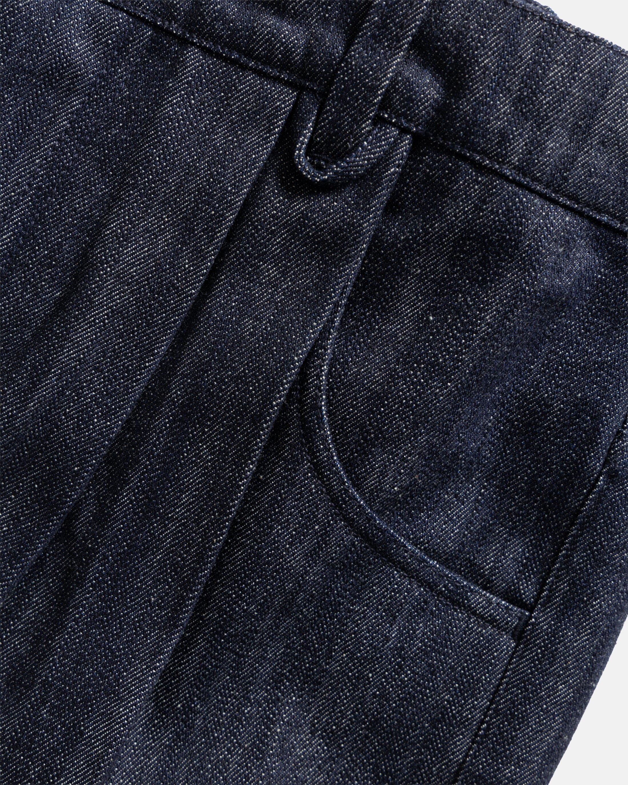 CALISTO DOUBLE PLEATED BIG JEANS - 13 oz. RAW DENIM - Image 4
