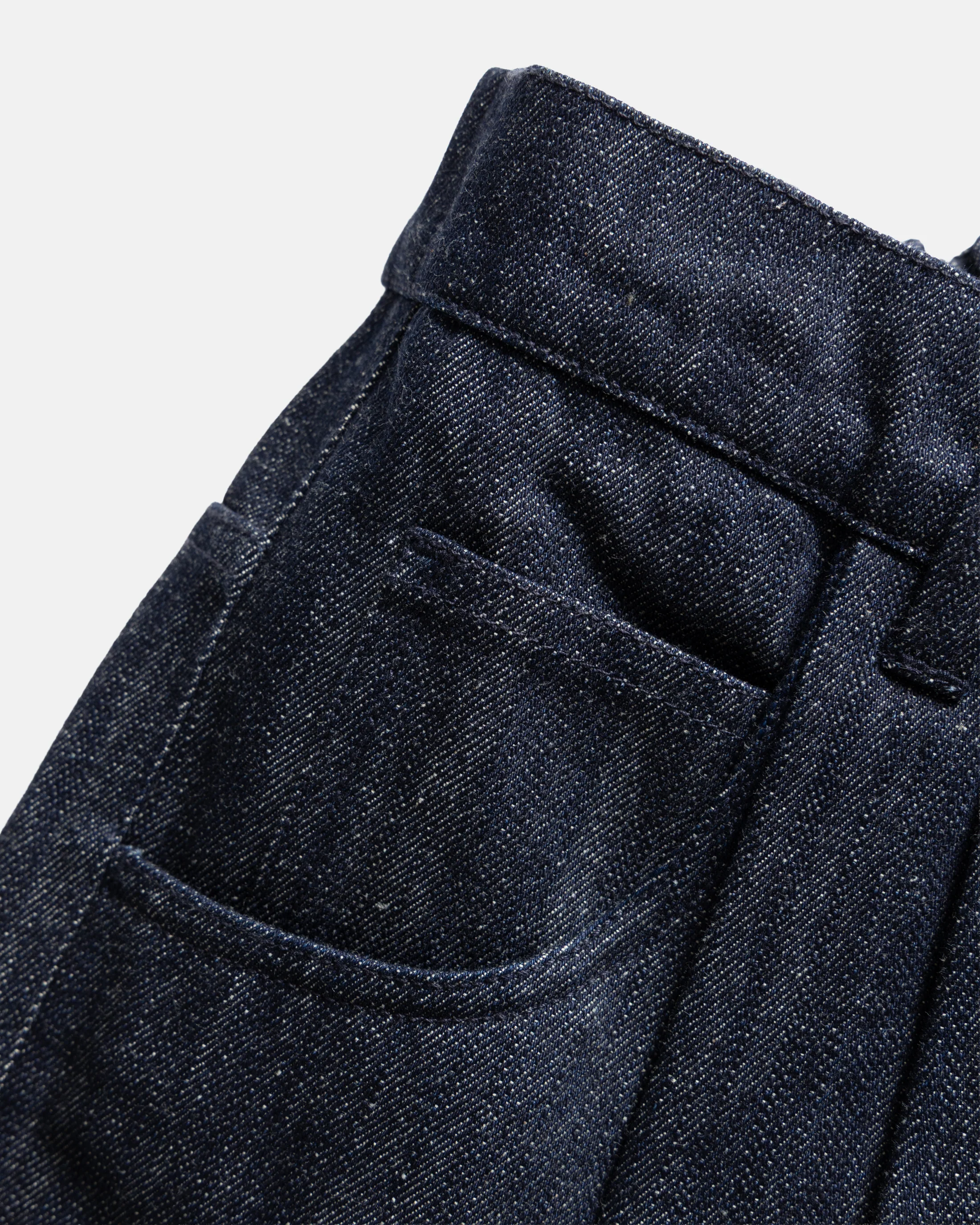 CALISTO DOUBLE PLEATED BIG JEANS - 13 oz. RAW DENIM - Image 5