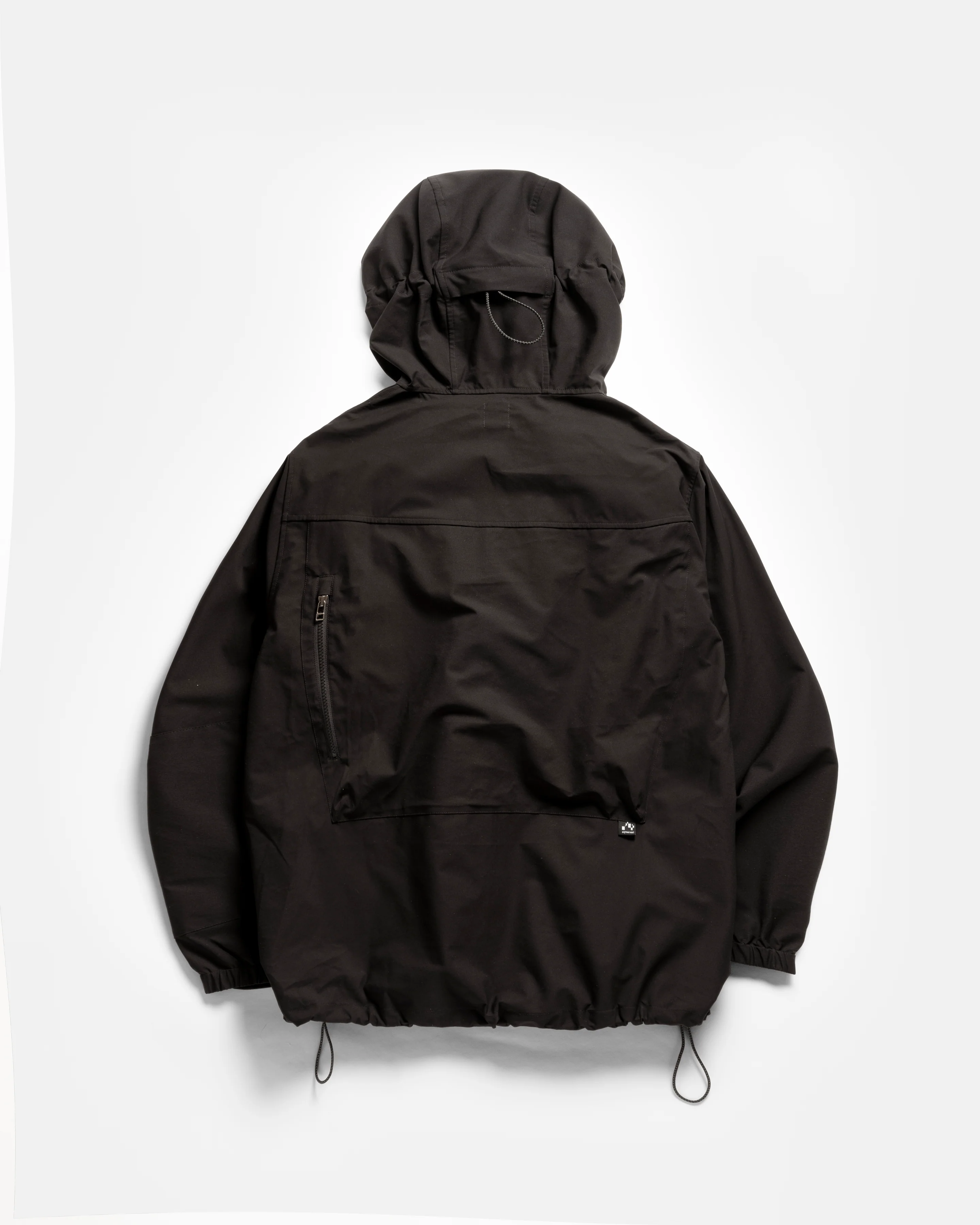 CASCADE OUTDOOR PROTECTION SYSTEM HOODED SHELL - BLACK WATER-REPELLENT 3L BONDED MEMBRANE - Image 9