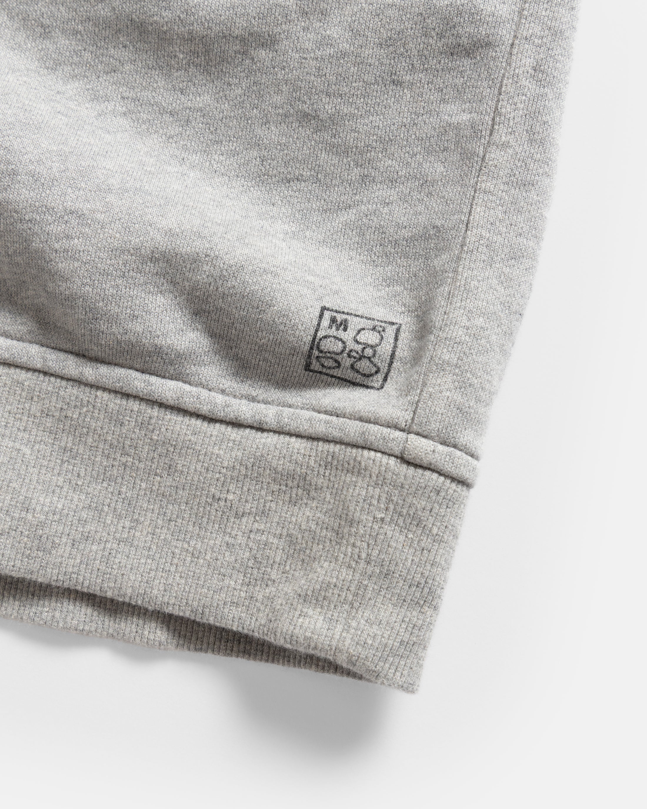 COLLAN ZIP COLLAR SWEATSHIRT - PRACTICE HEATHER 19oz. ALL COTTON LOOPBACK TERRY FLEECE - Image 7