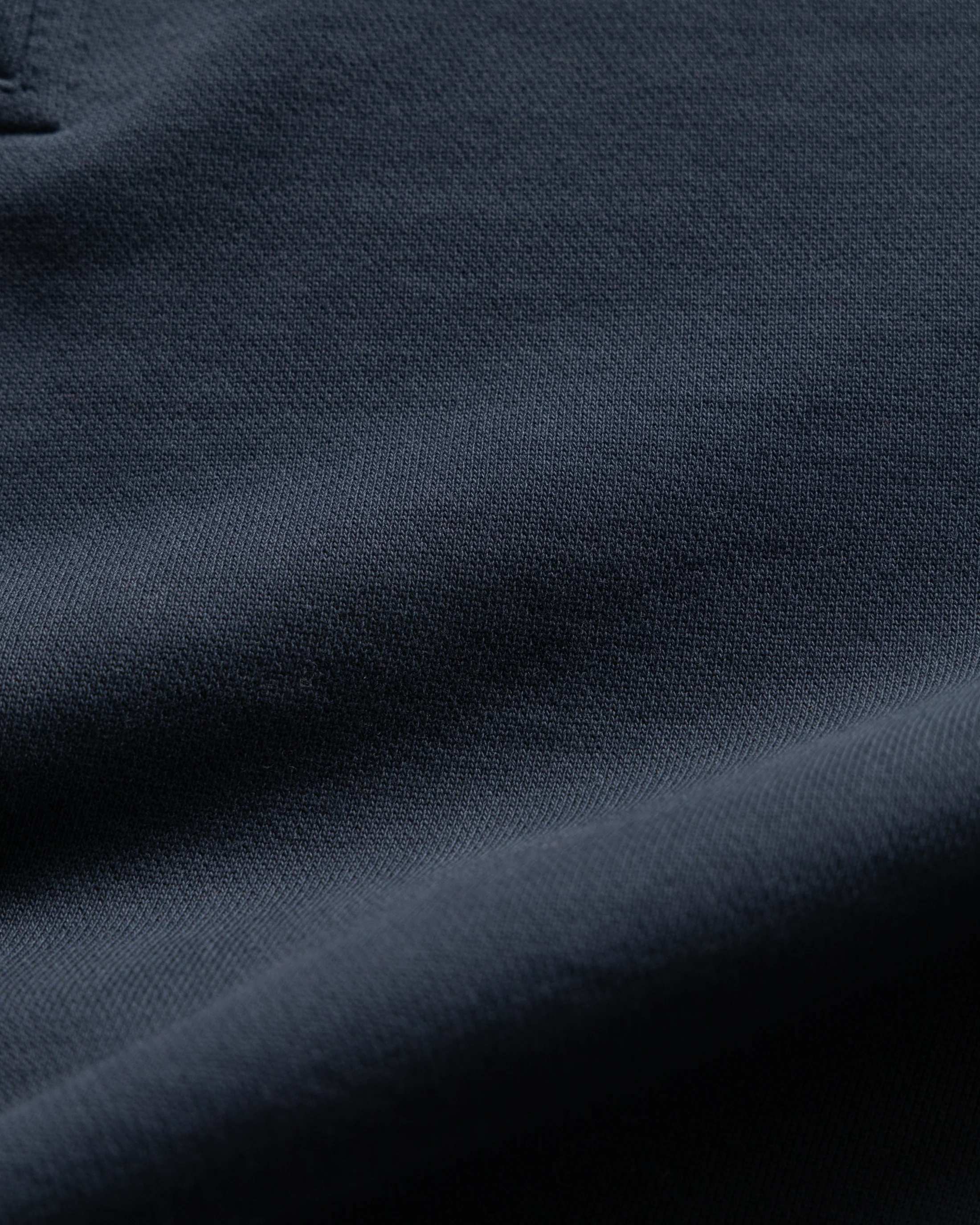 COLLAN ZIP COLLARED SWEATSHIRT - NAVY 19oz. ALL COTTON LOOPBACK TERRY FLEECE - Image 6