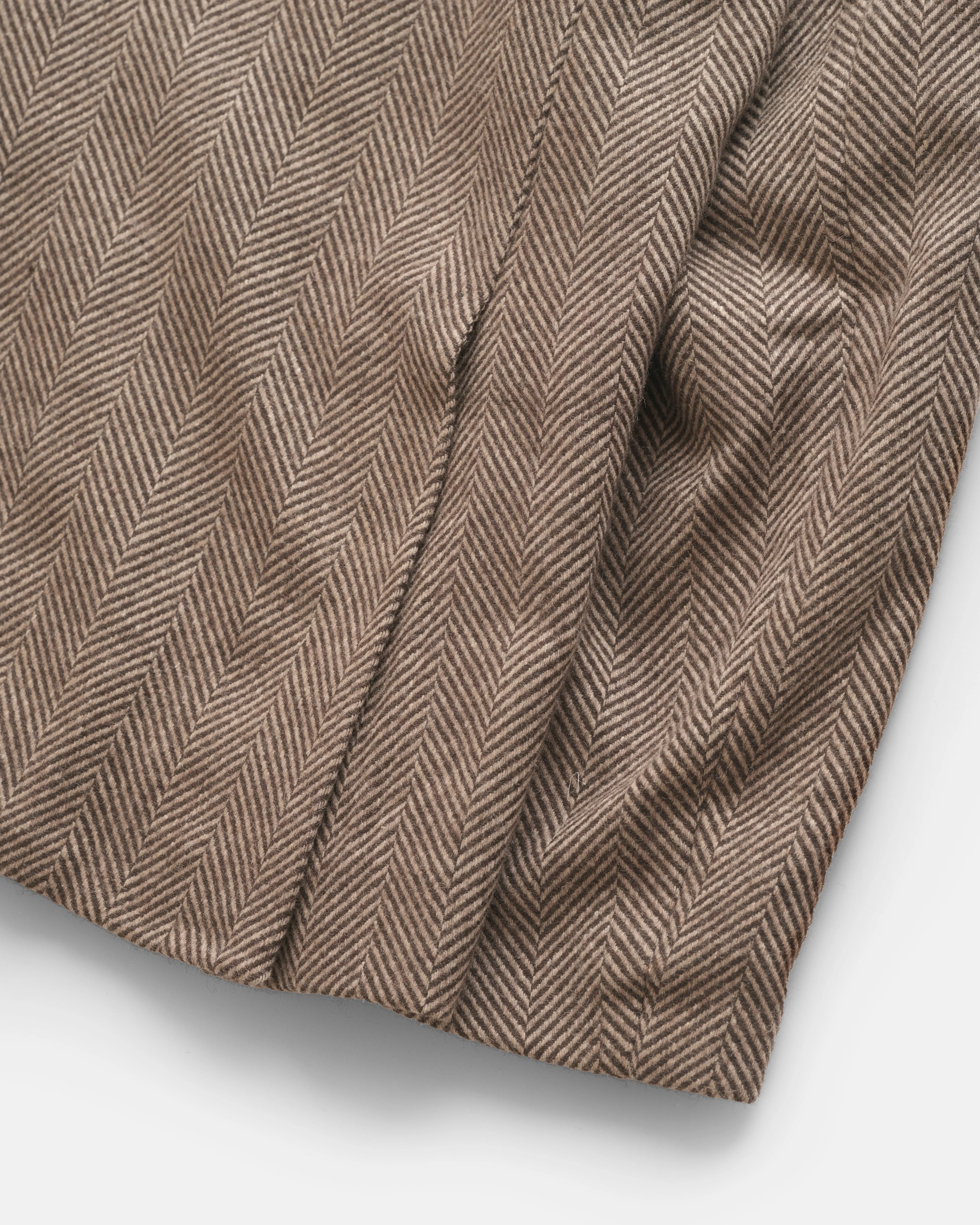 COSTA BLAZER - TONAL BROWN HERRINGBONE WOOL - Image 7