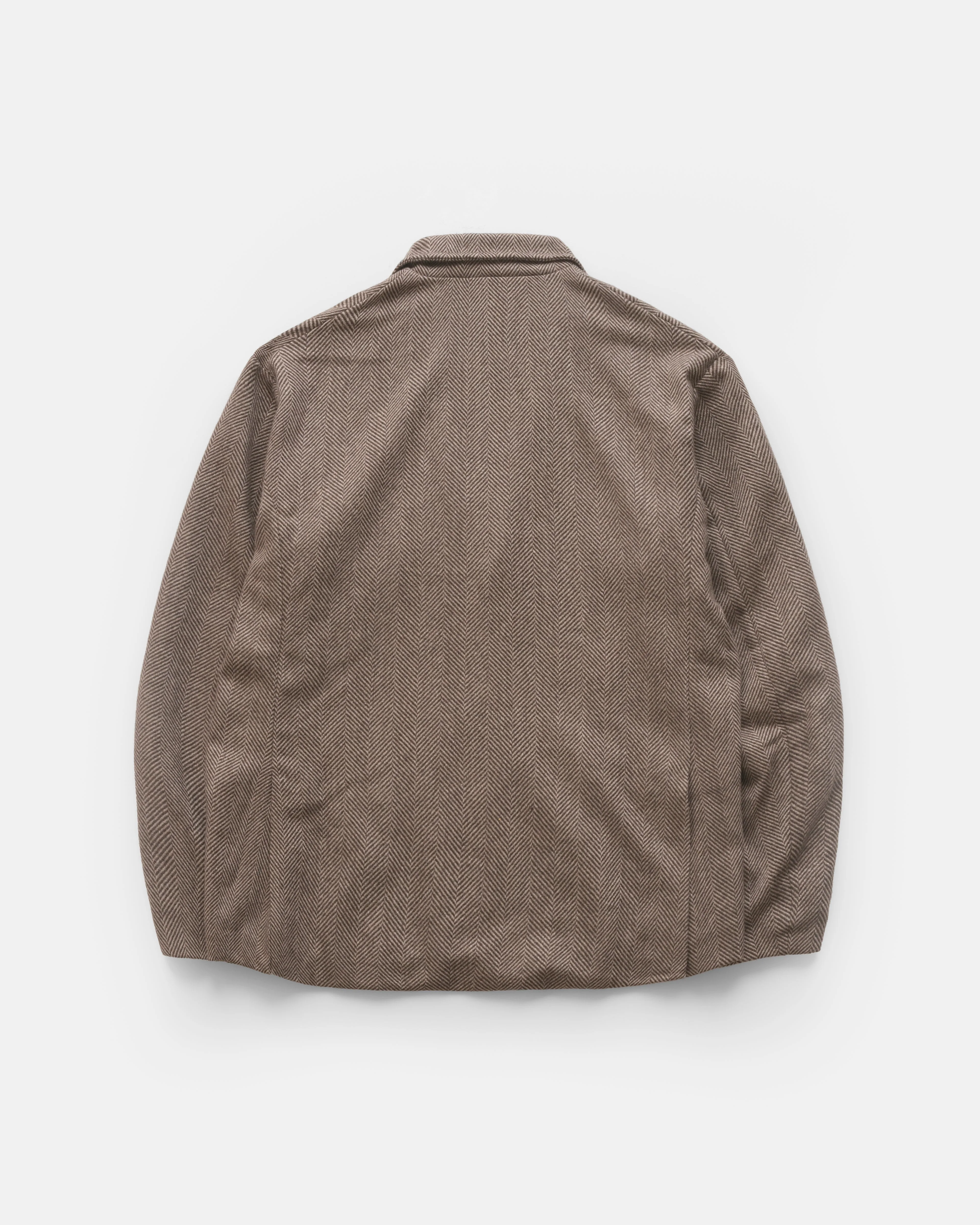 COSTA BLAZER - TONAL BROWN HERRINGBONE WOOL - Image 8
