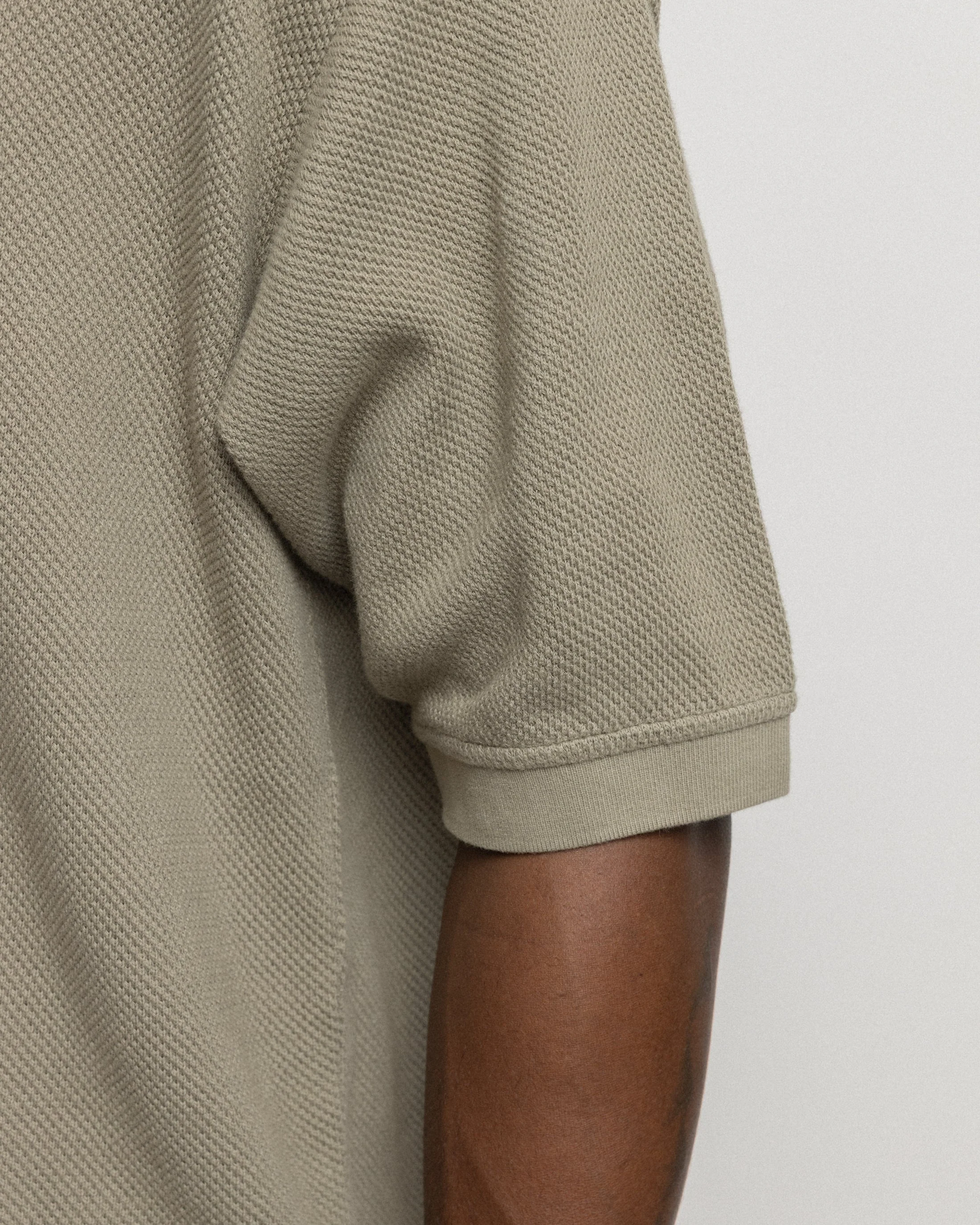 COTTAGE SS GIANT POLO - AGED SAGE COTTON PIQUE - Image 6