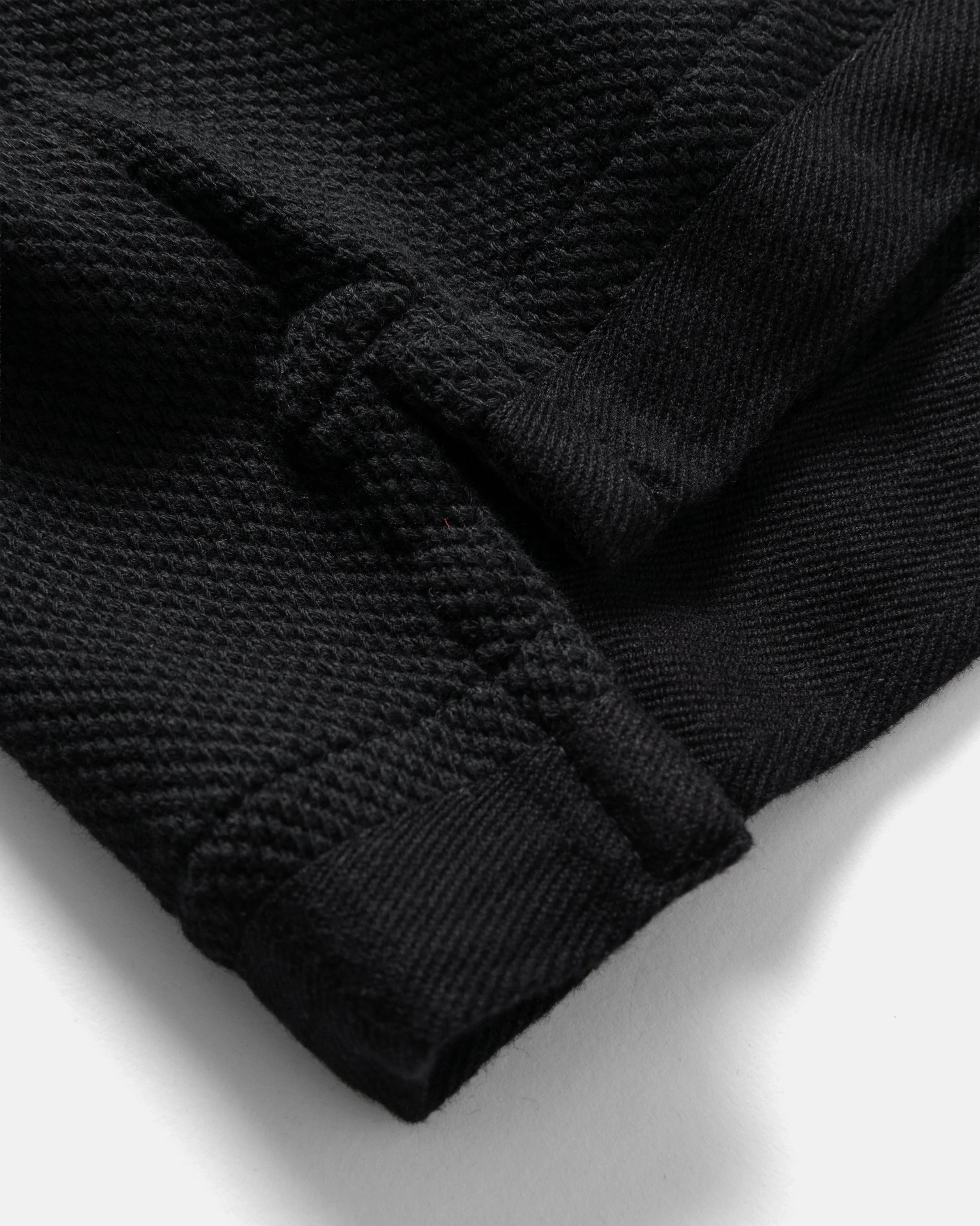 COTTAGE SS GIANT POLO - BLACK COTTON PIQUE - Image 3