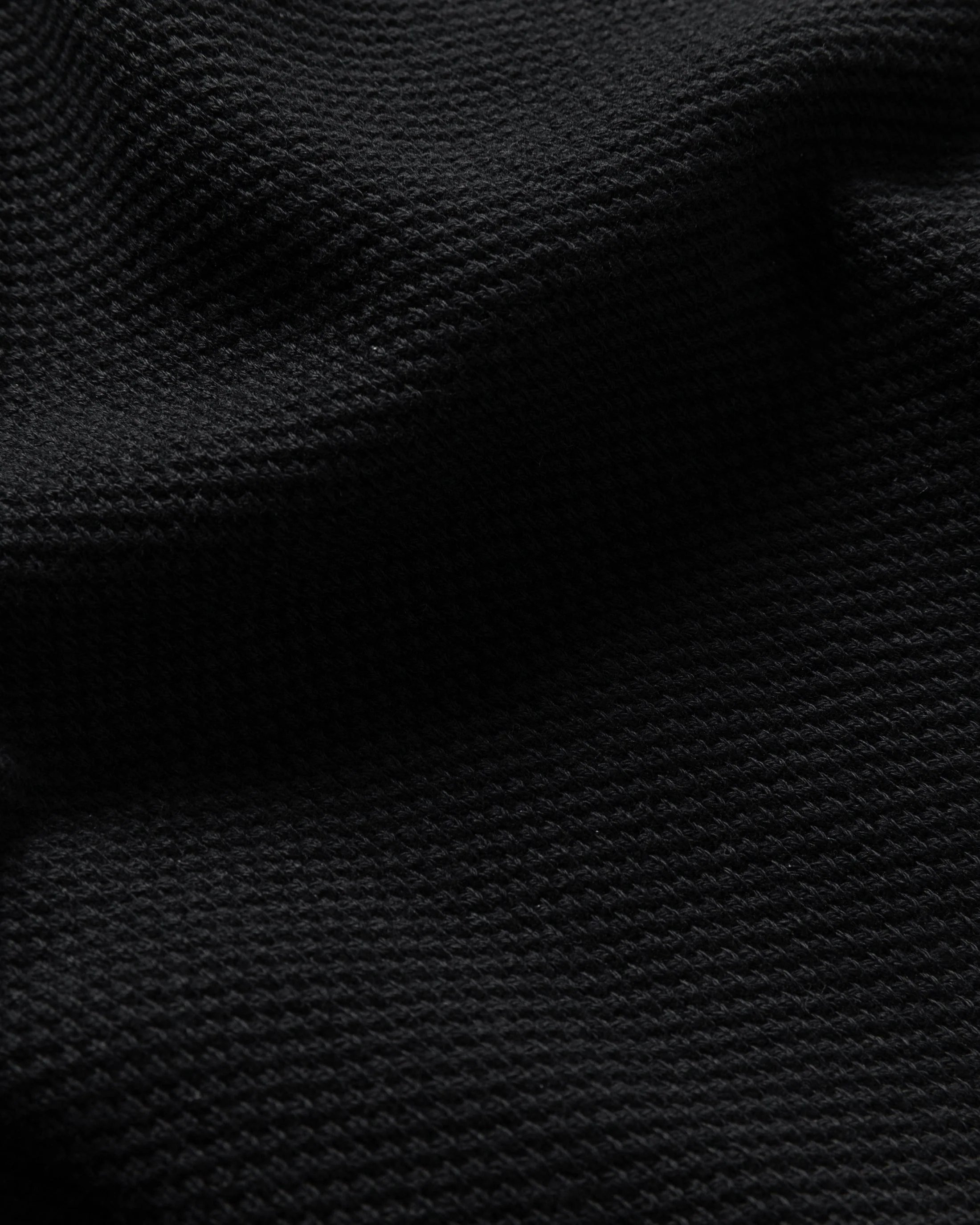 COTTAGE SS GIANT POLO - BLACK COTTON PIQUE - Image 4