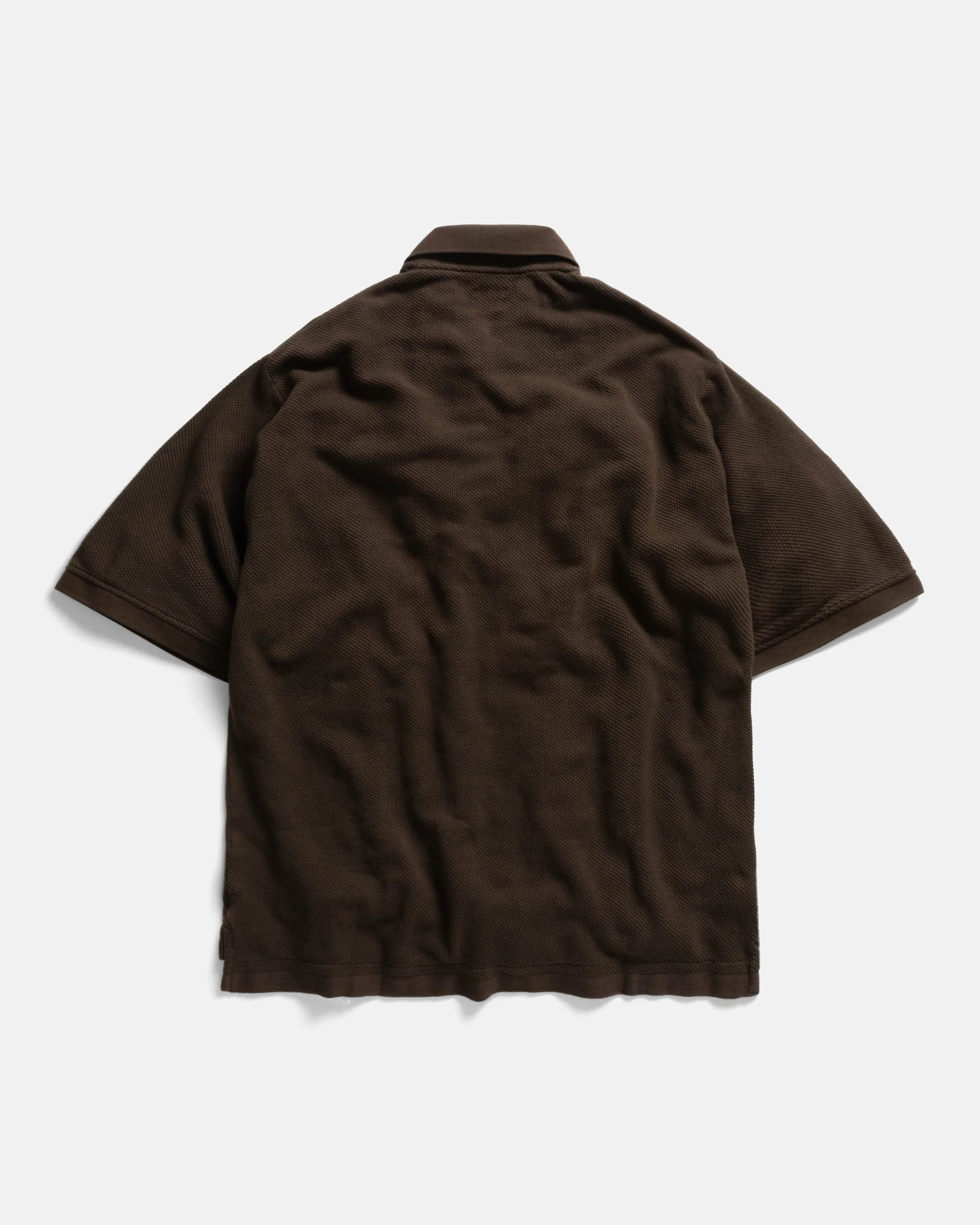 COTTAGE SS GIANT POLO - CHOCOLATE COTTON PIQUE - Image 2