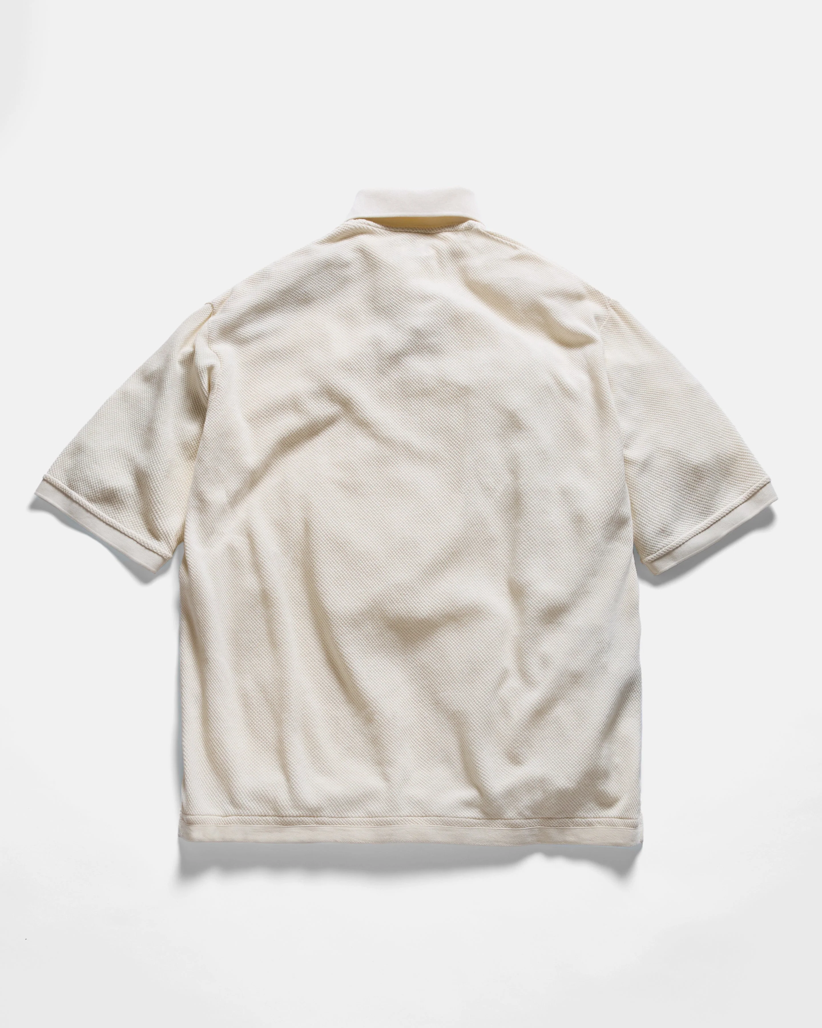 COTTAGE SS GIANT POLO - WHITE COTTON PIQUE - Image 5