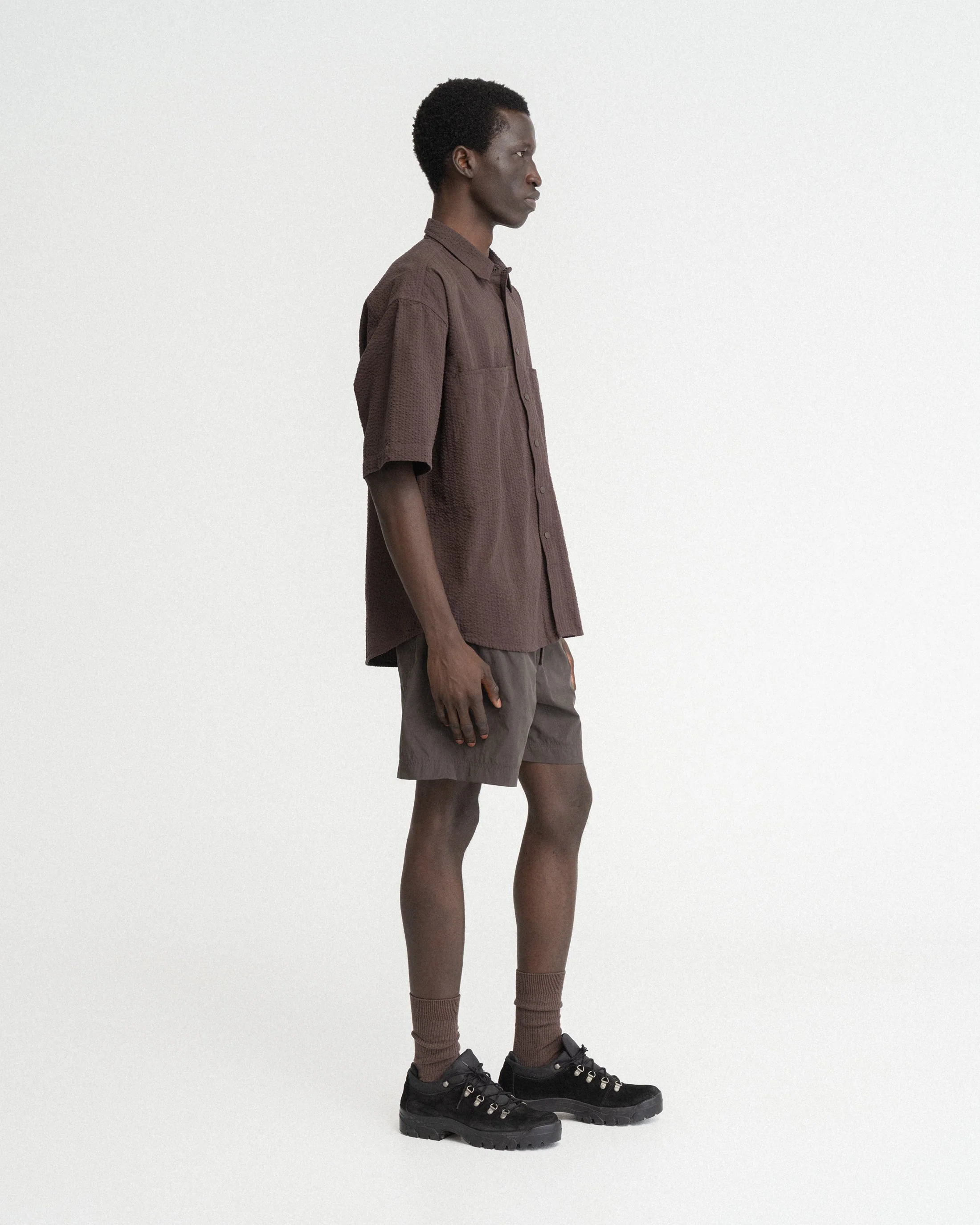 DOCK SWIM TRUNKS - DEEP OLIVE WATER-REPELLENT NYLON - Image 6