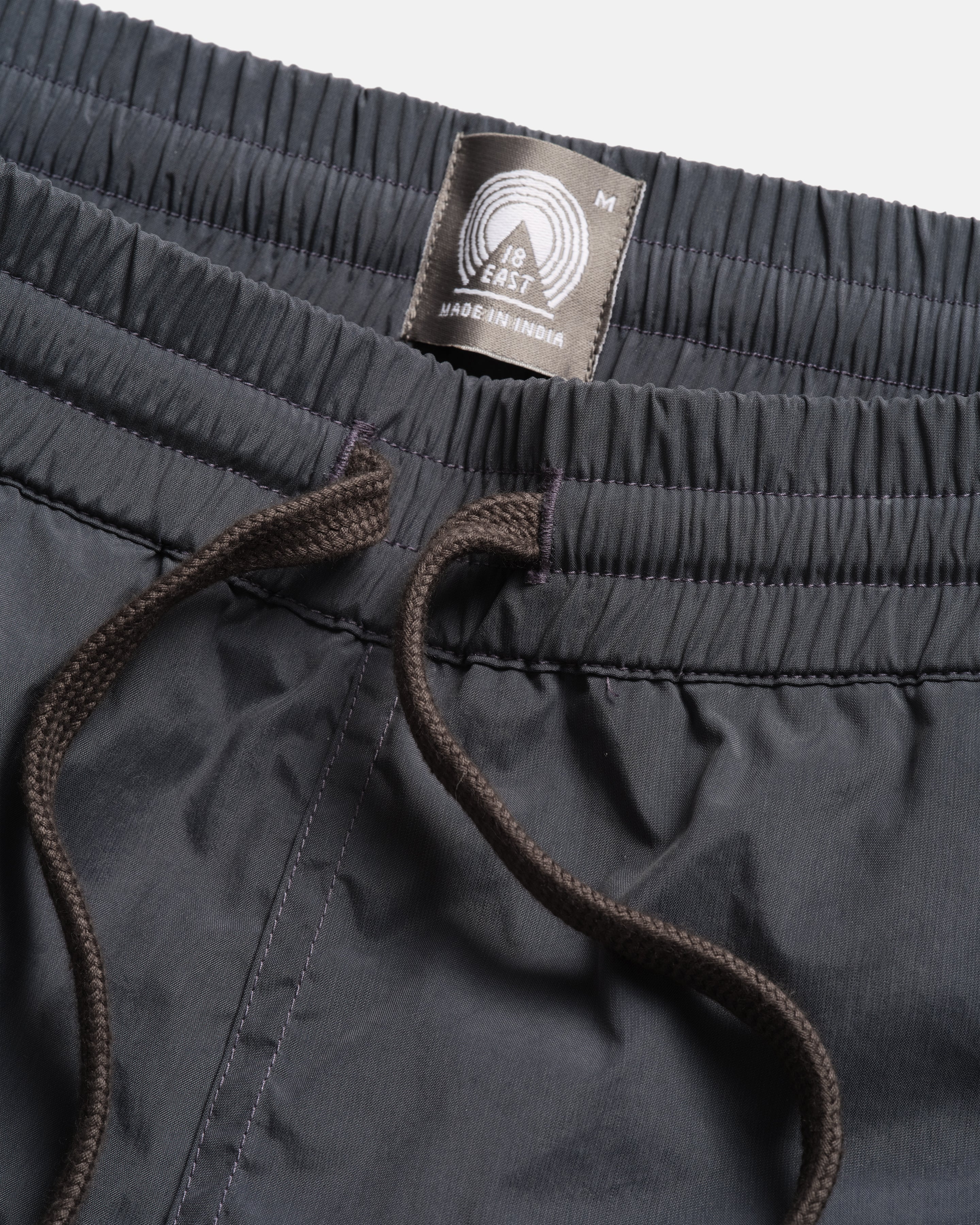 DOCK SWIM TRUNKS - ELEPHANT BLUE WATER-REPELLENT NYLON - Image 3