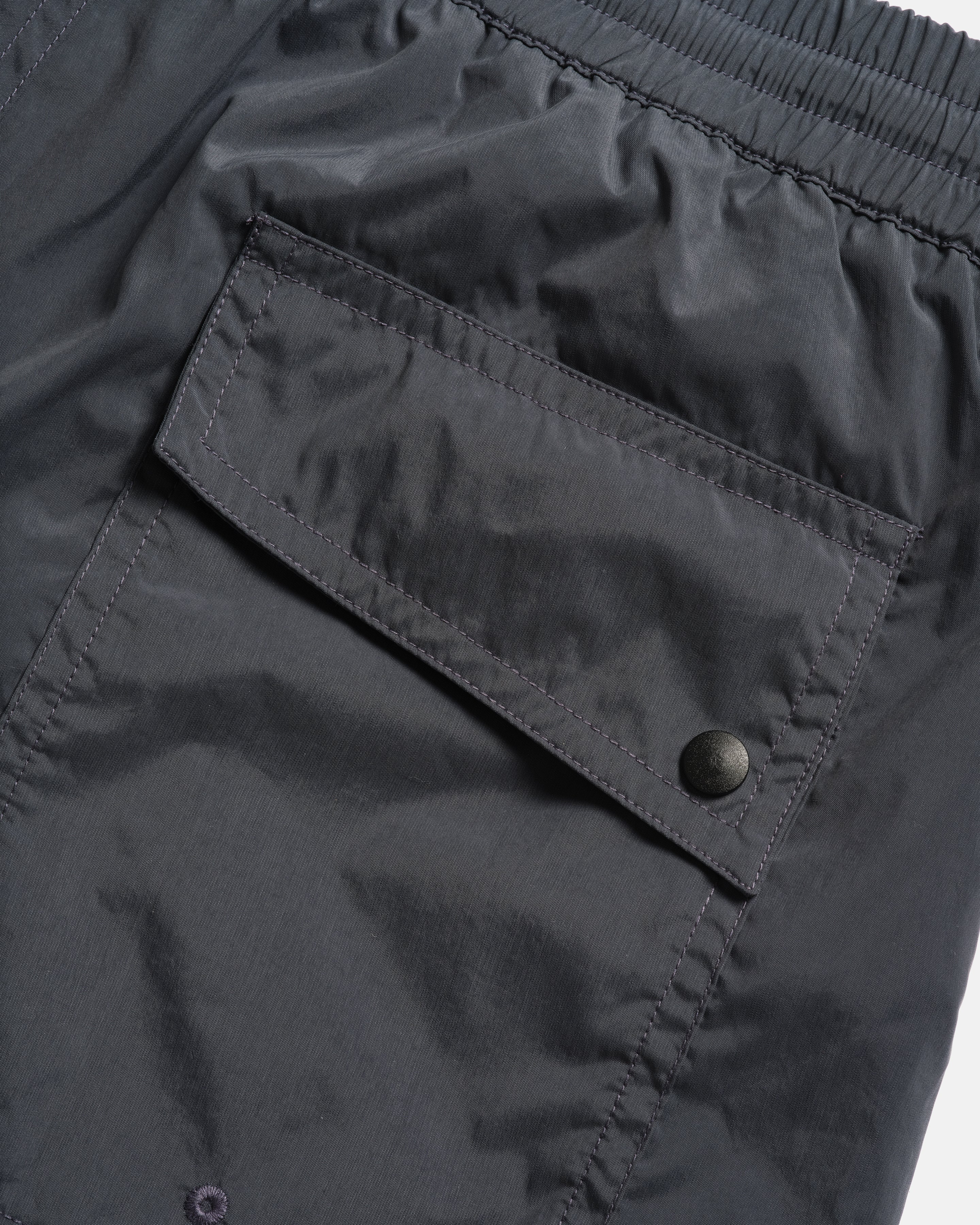 DOCK SWIM TRUNKS - ELEPHANT BLUE WATER-REPELLENT NYLON - Image 4