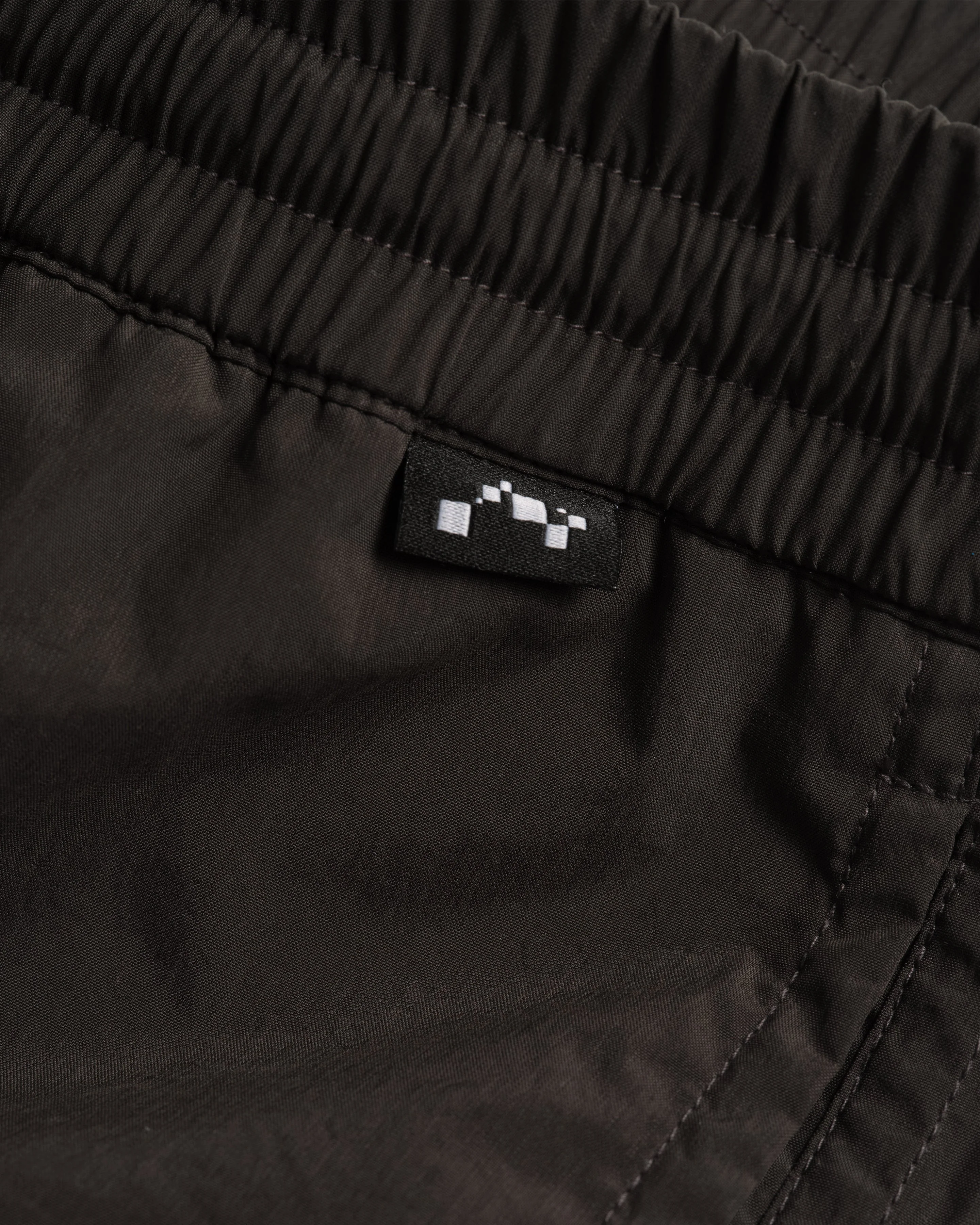 DOCK SWIM TRUNKS - WASHED BLACK WATER-REPELLENT NYLON - Image 2