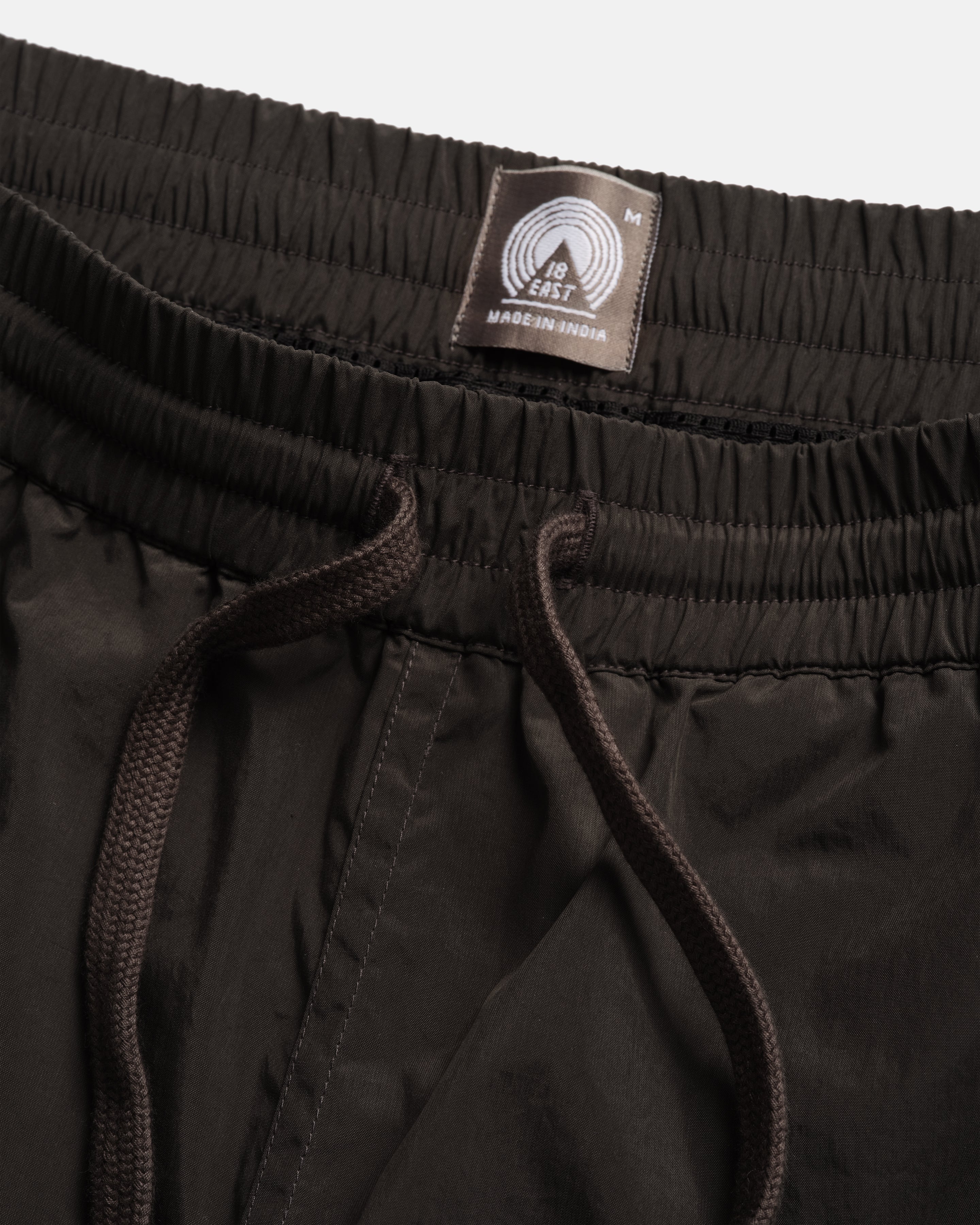 DOCK SWIM TRUNKS - WASHED BLACK WATER-REPELLENT NYLON - Image 3