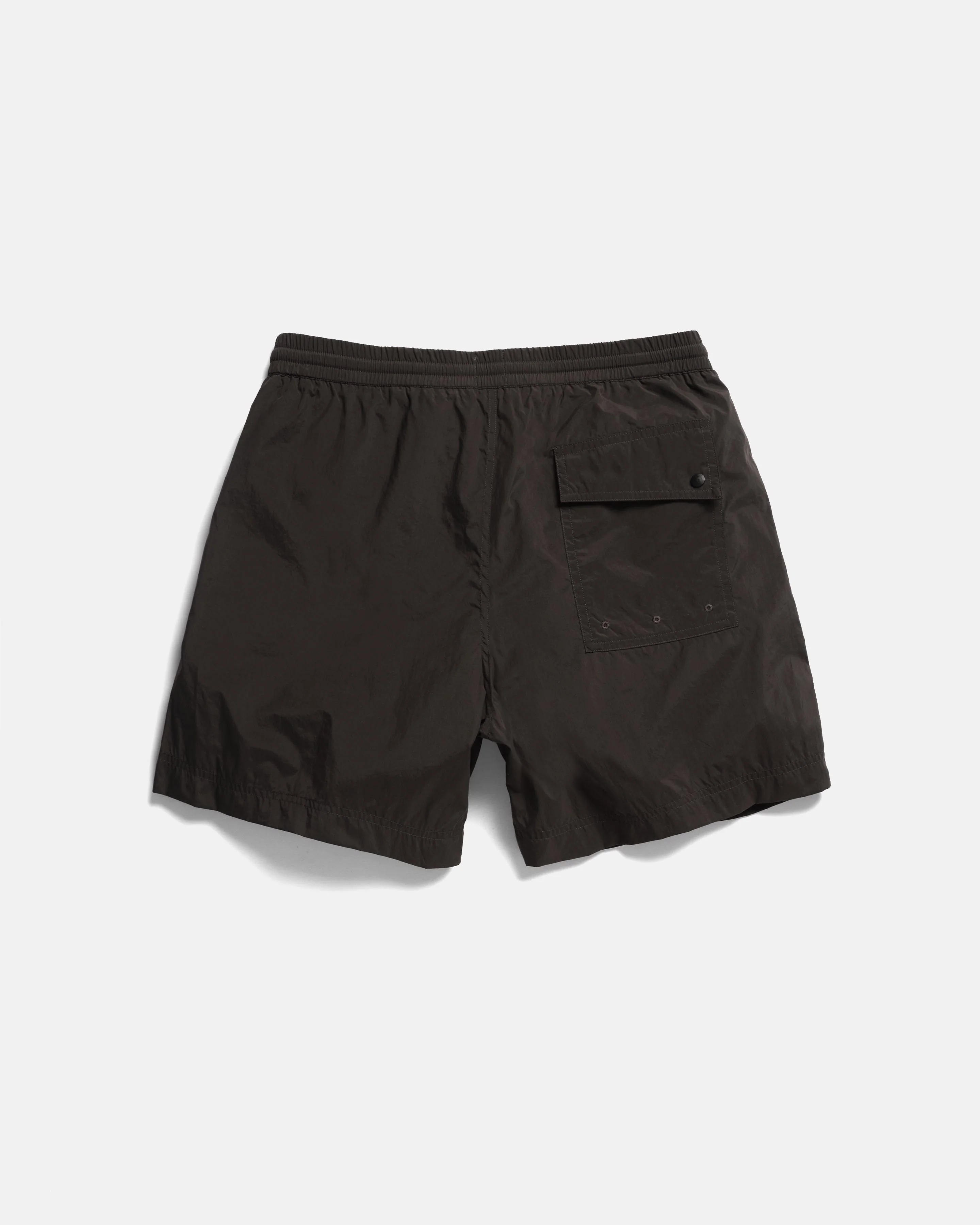 DOCK SWIM TRUNKS - WASHED BLACK WATER-REPELLENT NYLON - Image 5