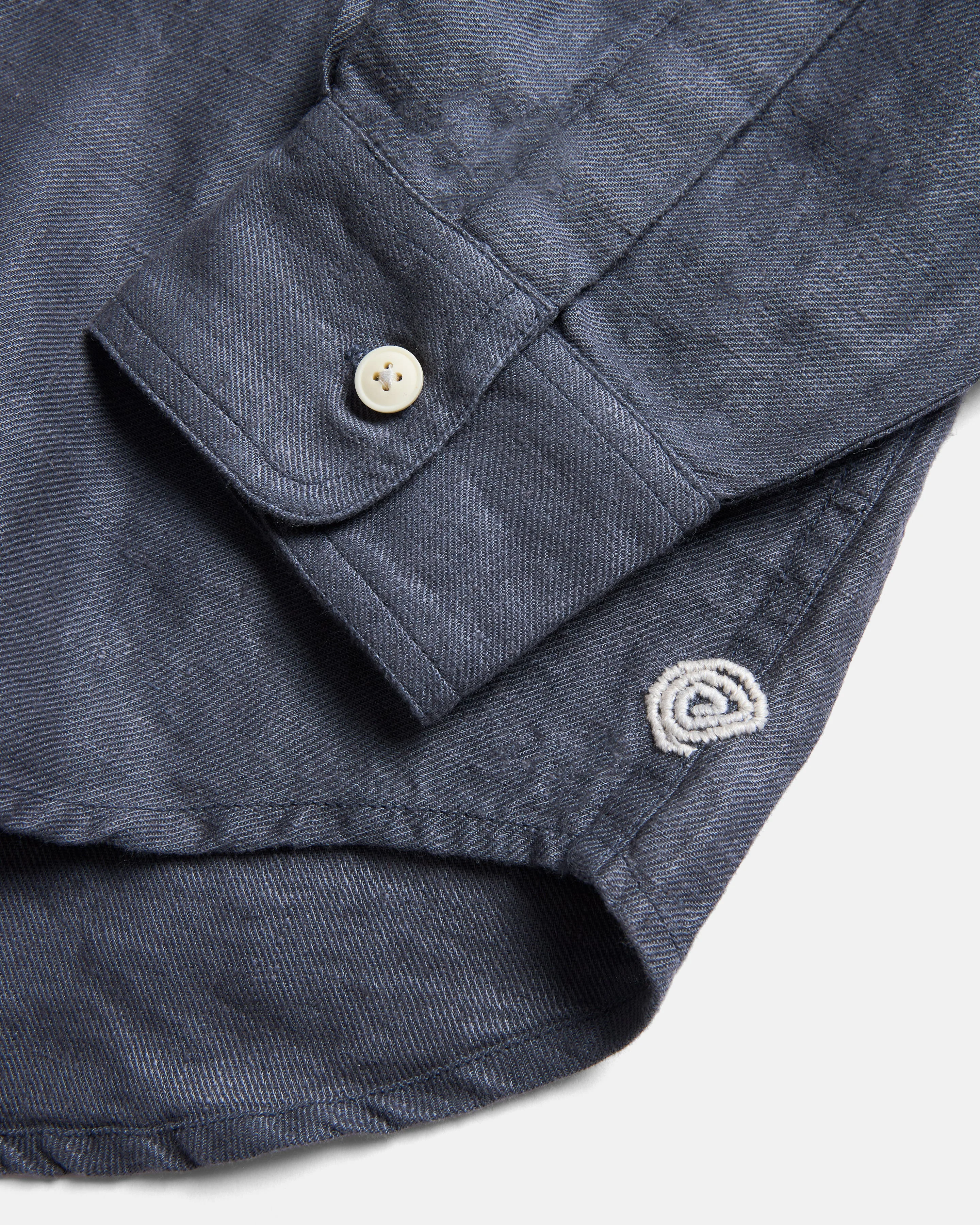 DURETTE UTILITY SHIRT - TURBULENCE SLATE LINEN TWILL - Image 7