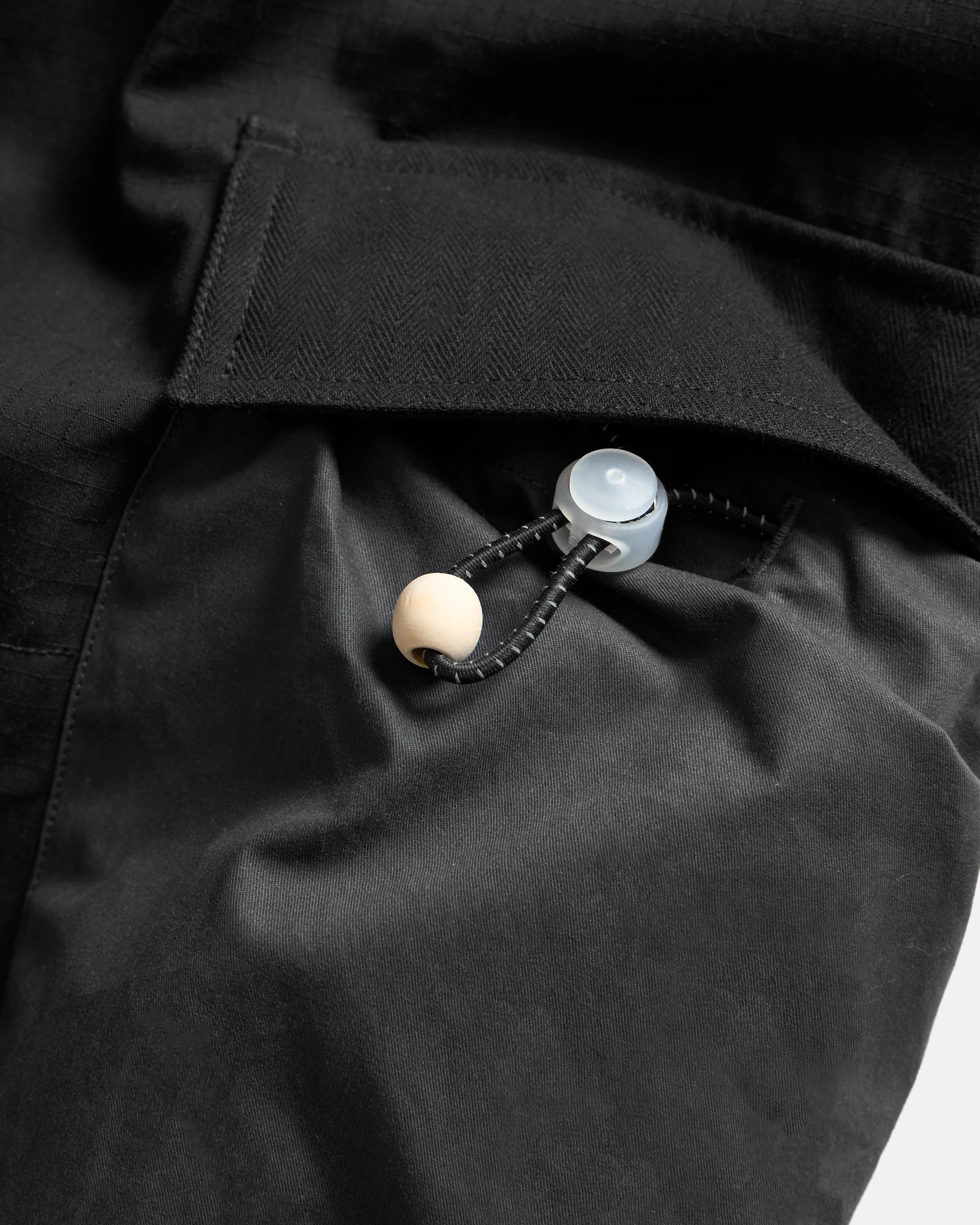 EAST STUDIES MP-109 MOUNTAIN PANT - ELFIN SADDLE COTTON RIPSTOP / SUNBLEACHED BLACK WASHED WAXED COTTON / BLACK HBT MIL-SPEC COTTON - Image 6
