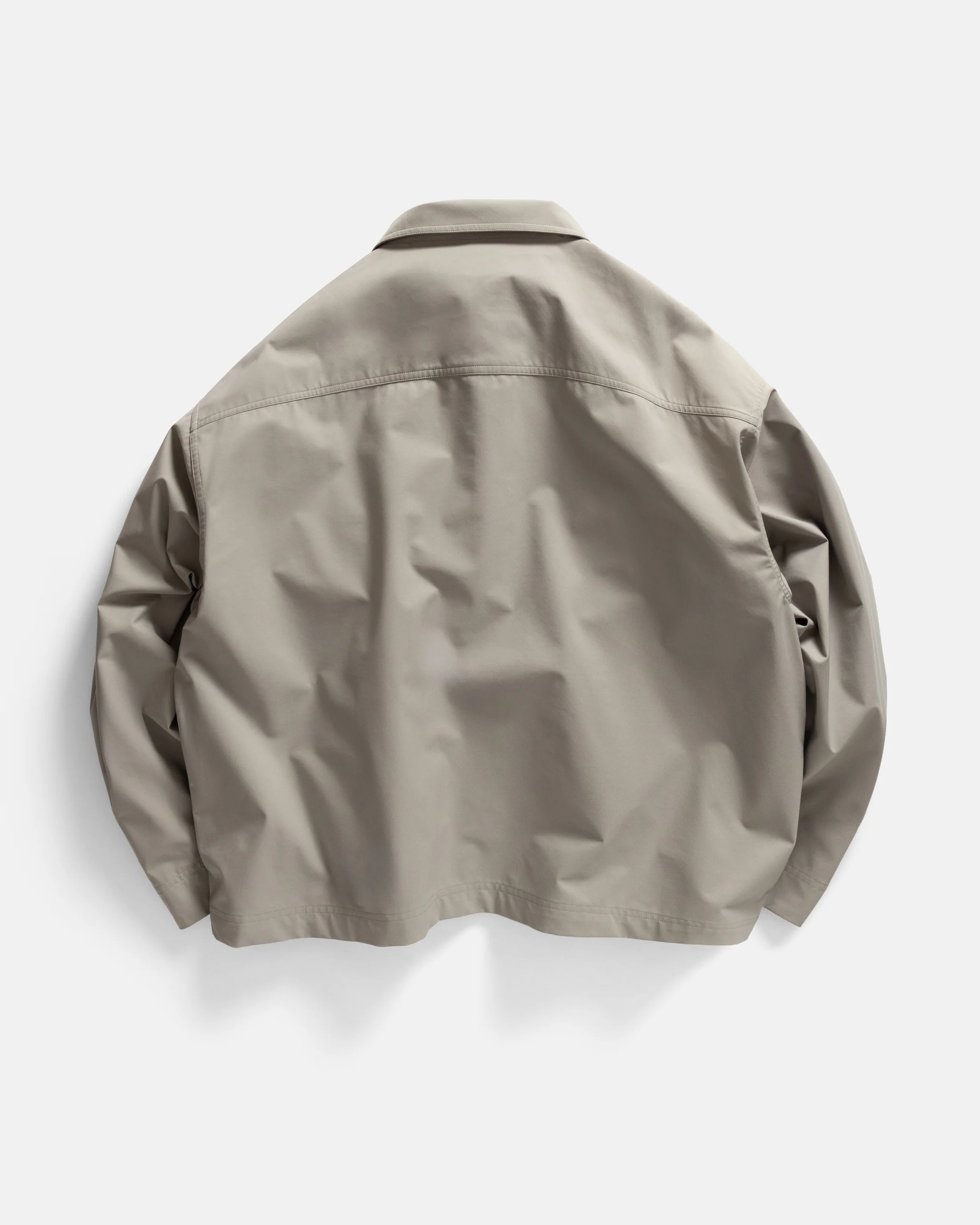 EAST STUDIES MS-120 SHIFT JACKET - STONE / MORCELLA WEATHER-REPELLENT 3L BONDED MEMBRANE - Image 9