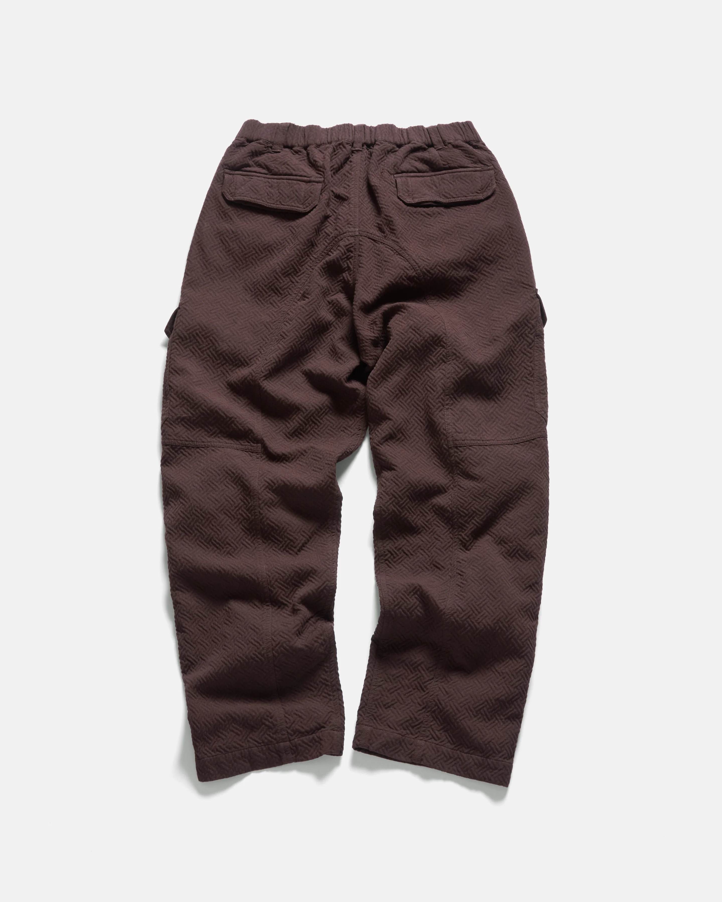ELGIN CARGO PANT- UMBER DOUBLE WEAVE JACQUARD COTTON - Image 6