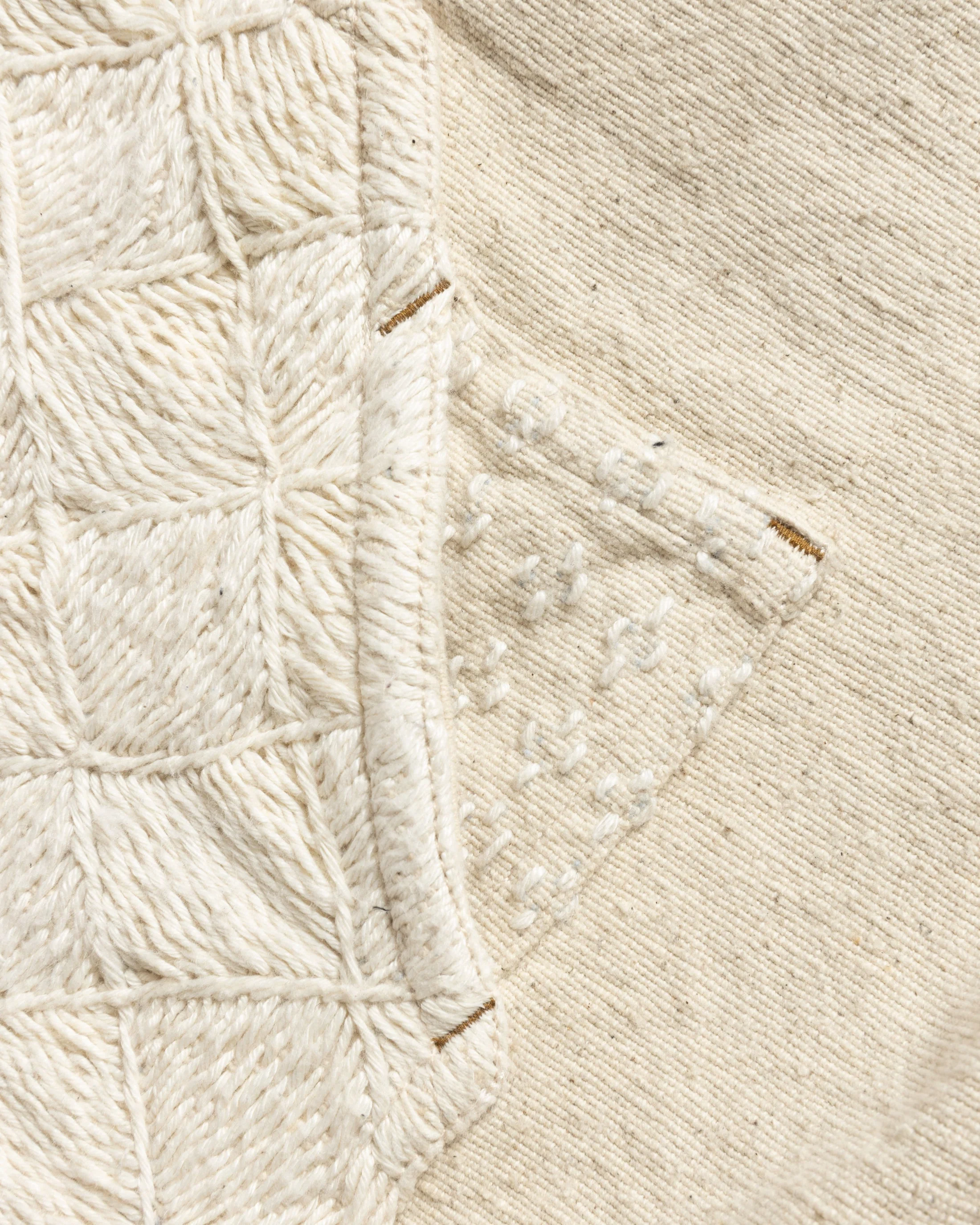 ELI HAND-EMBROIDERED DOUBLE KNEE WORK PANT - UNDYED ECRU HANDSPUN COTTON CANVAS - Image 11