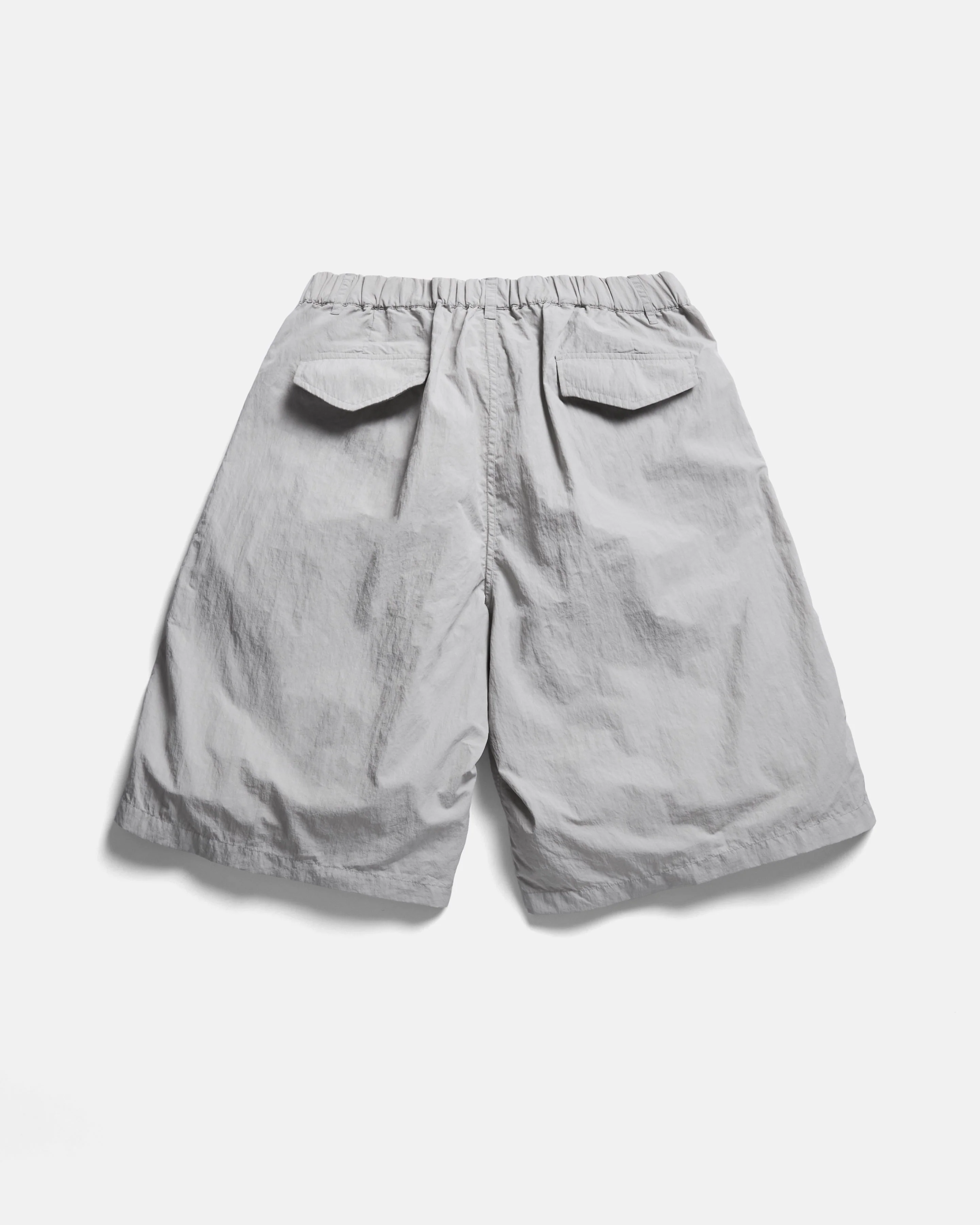 EMERY PLEATED BIG SHORTS - FOG GRAY FEATHERWEIGHT MICRO RIPSTOP NYLON - Image 7