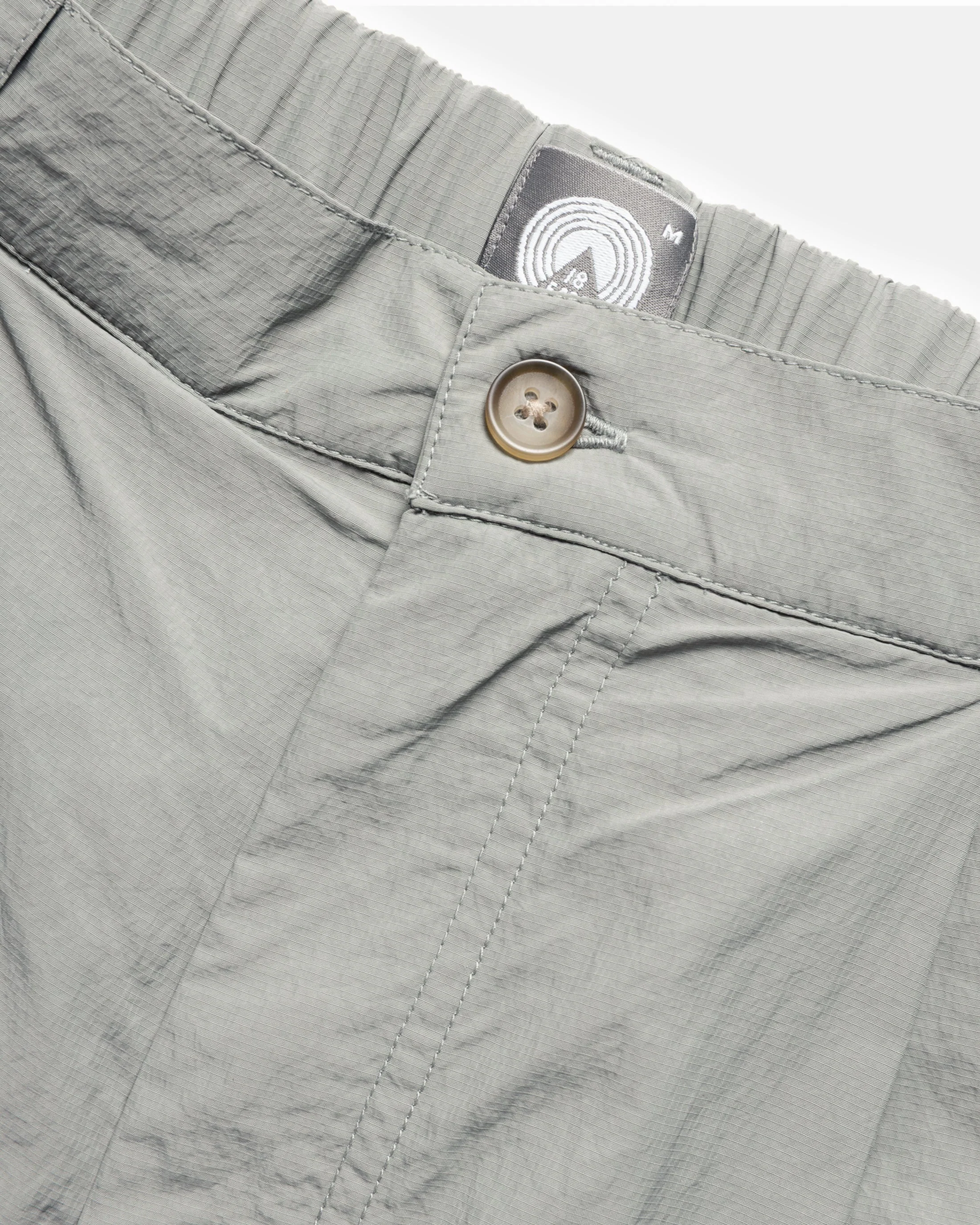 EMERY PLEATED BIG SHORTS - LUNAR ROCK FEATHERWEIGHT MICRO RIPSTOP NYLON - Image 5