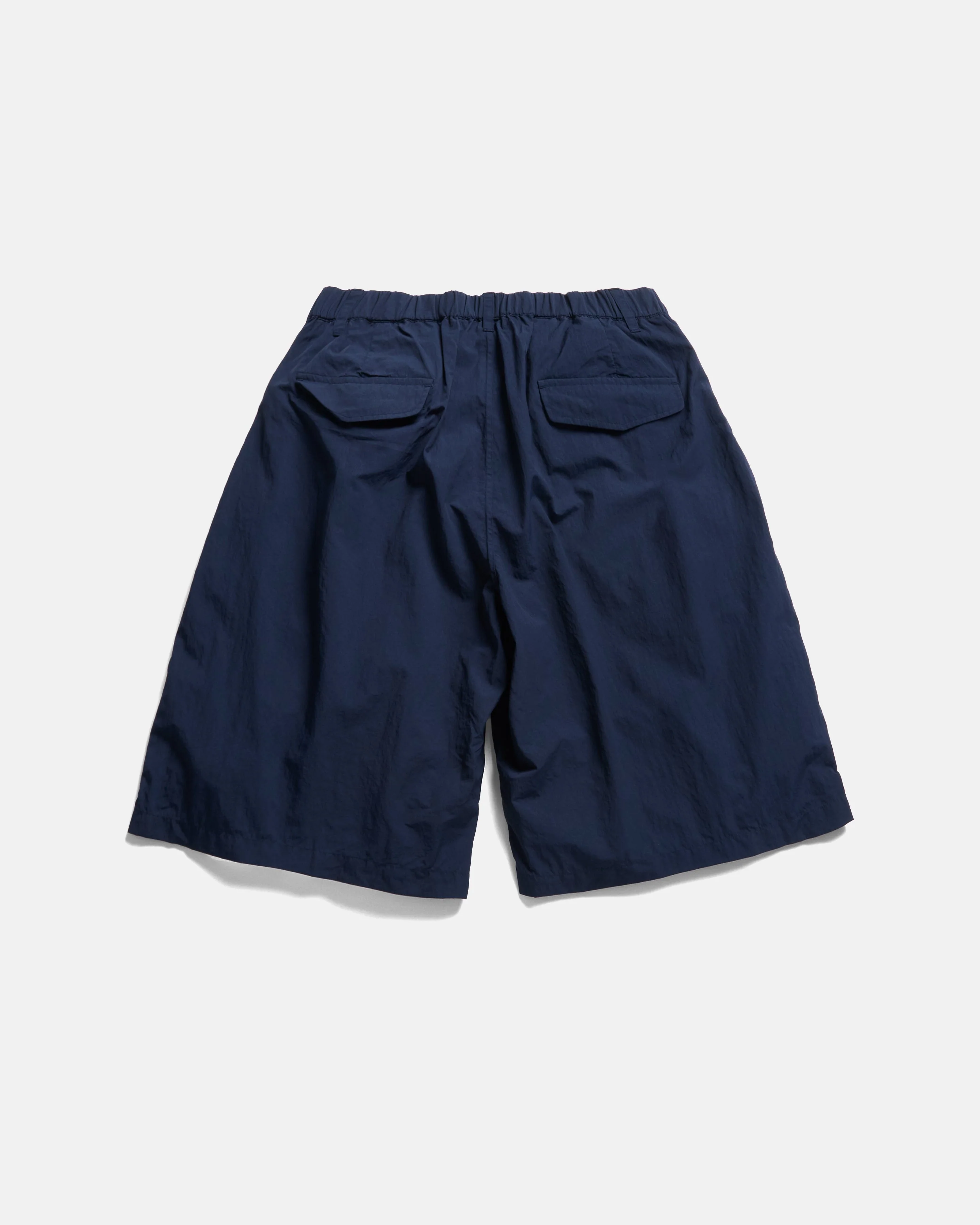 EMERY PLEATED BIG SHORTS - NAVY FEATHERWEIGHT MICRO RIPSTOP NYLON - Image 7