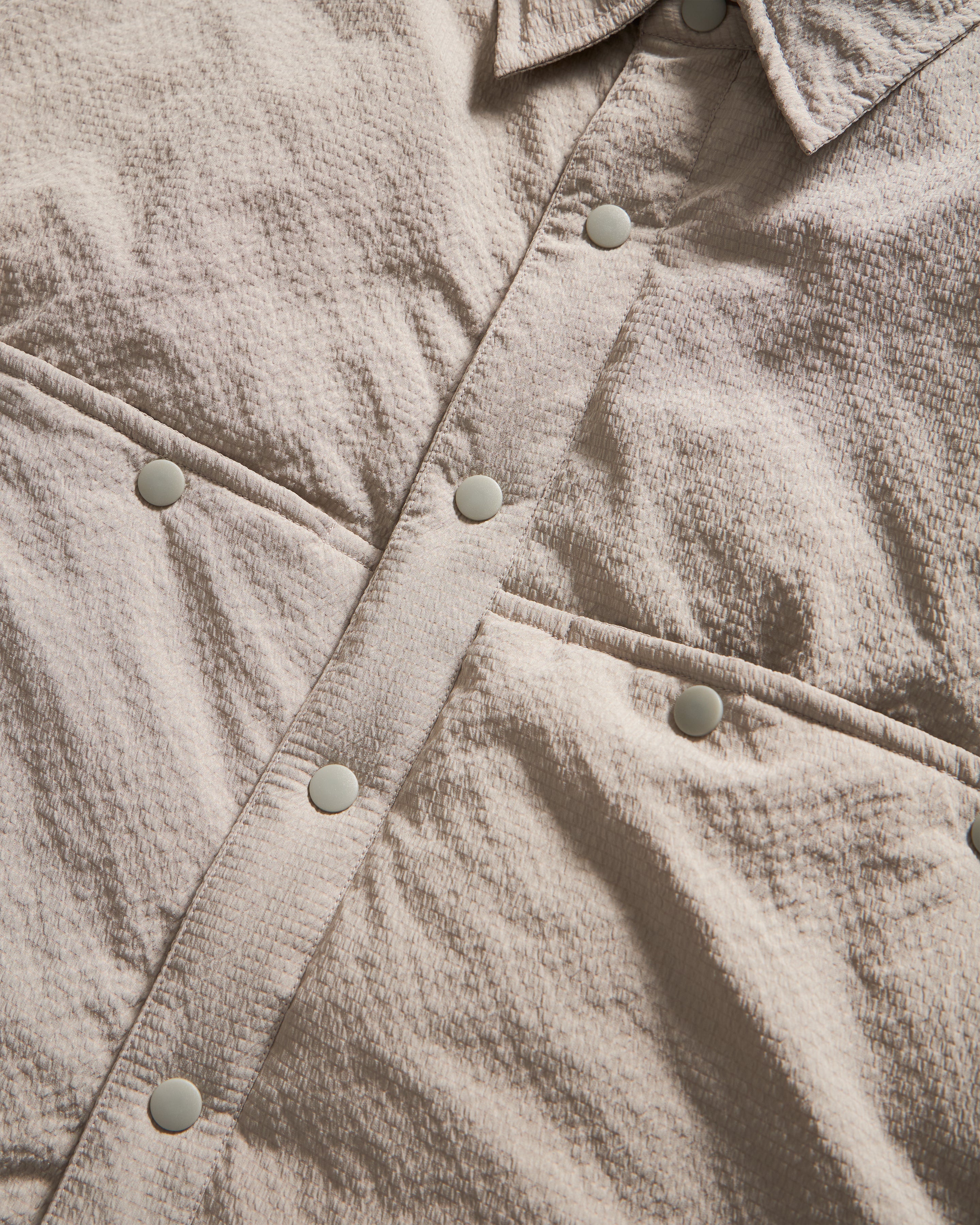 FILLED EASY WORK SHIRT - TRAVERTINE "COBBLESTONE' NYLON RIPSTOP - Image 3
