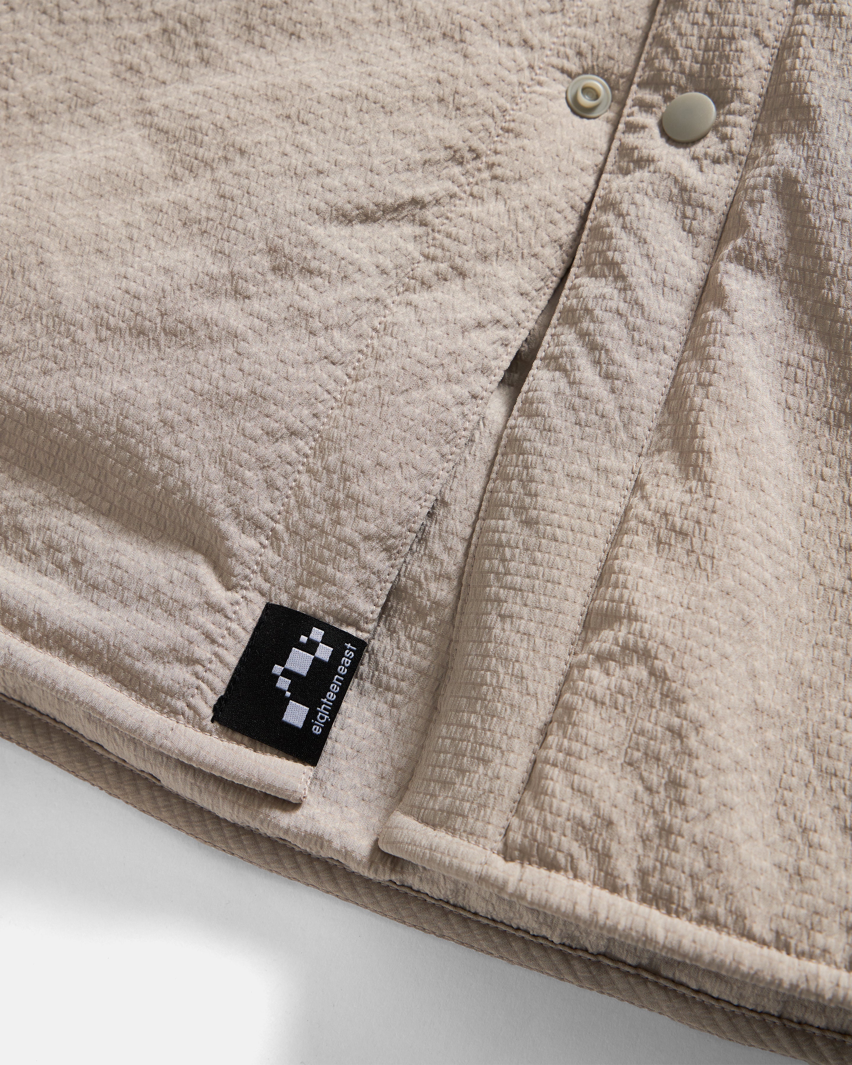 FILLED EASY WORK SHIRT - TRAVERTINE "COBBLESTONE' NYLON RIPSTOP - Image 4