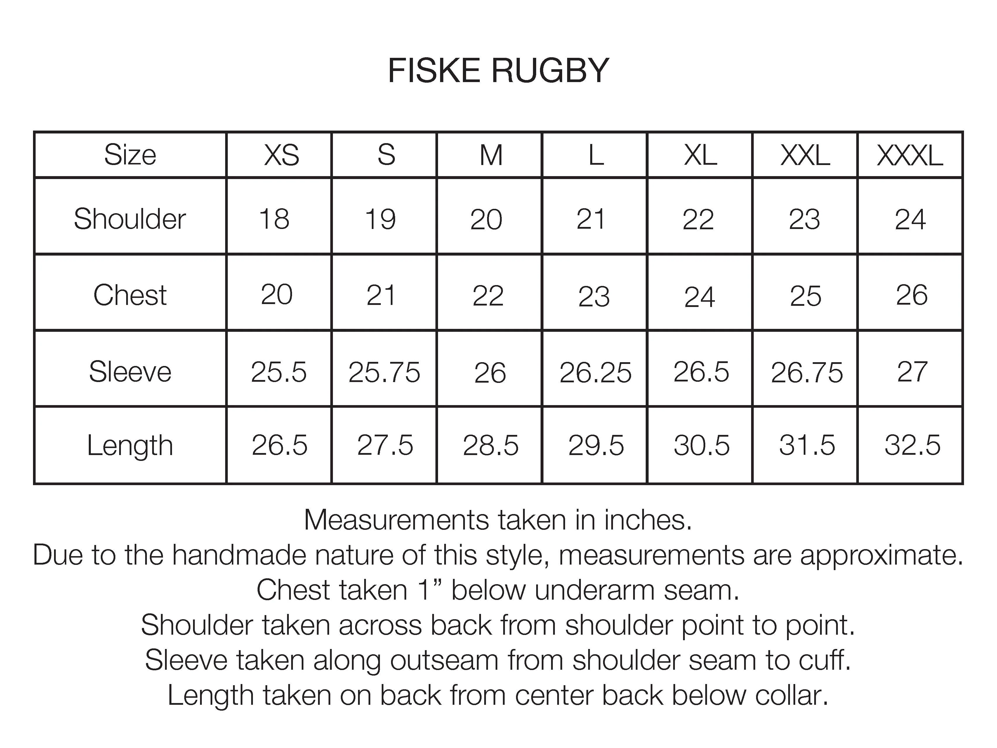FISKE L/S RUGBY - DAN & WHIT'S RED / MIDNIGHT NAVY / WHITE BLOCK-PRINTED HEAVYWEIGHT COTTON JERSEY - Image 6
