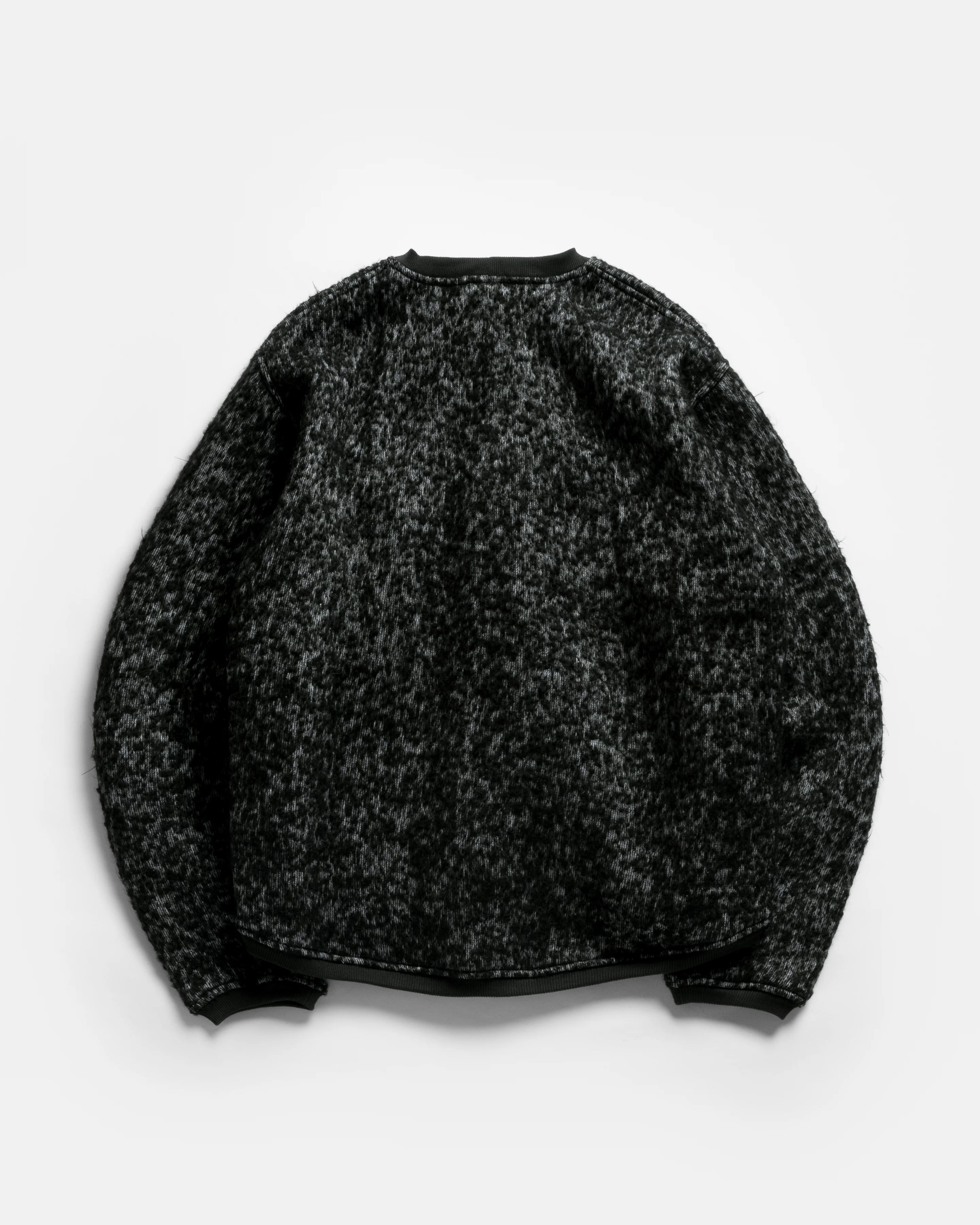 FOLA V-NECK CARDIGAN
 - MIRKWOOD GREEN REVERSE BOUCLÉ BLENDED WOOL - Image 7