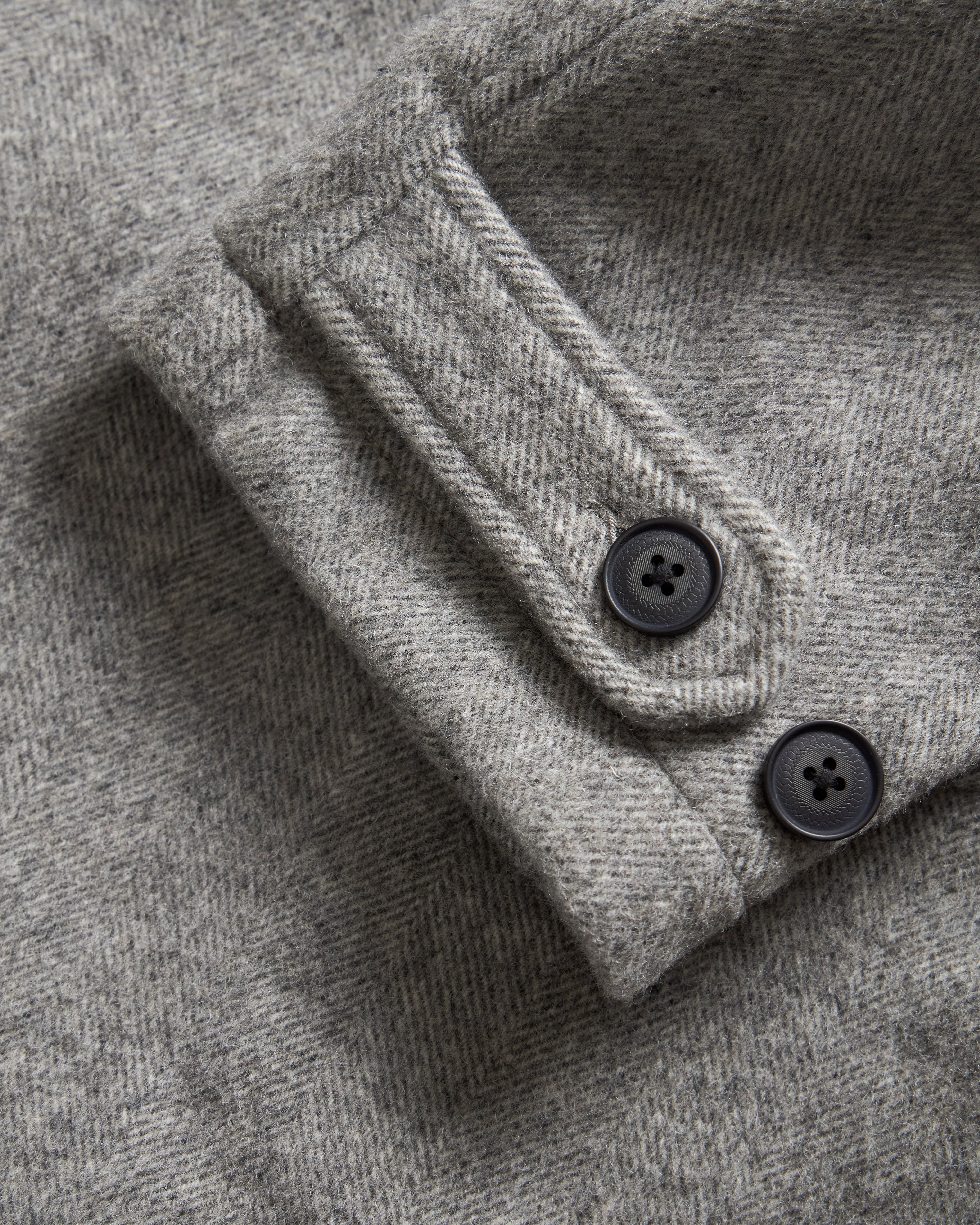 FULL RAGLAN BALMACAAN - BRUSHED WOOLEN HERRINGBONE - Image 5